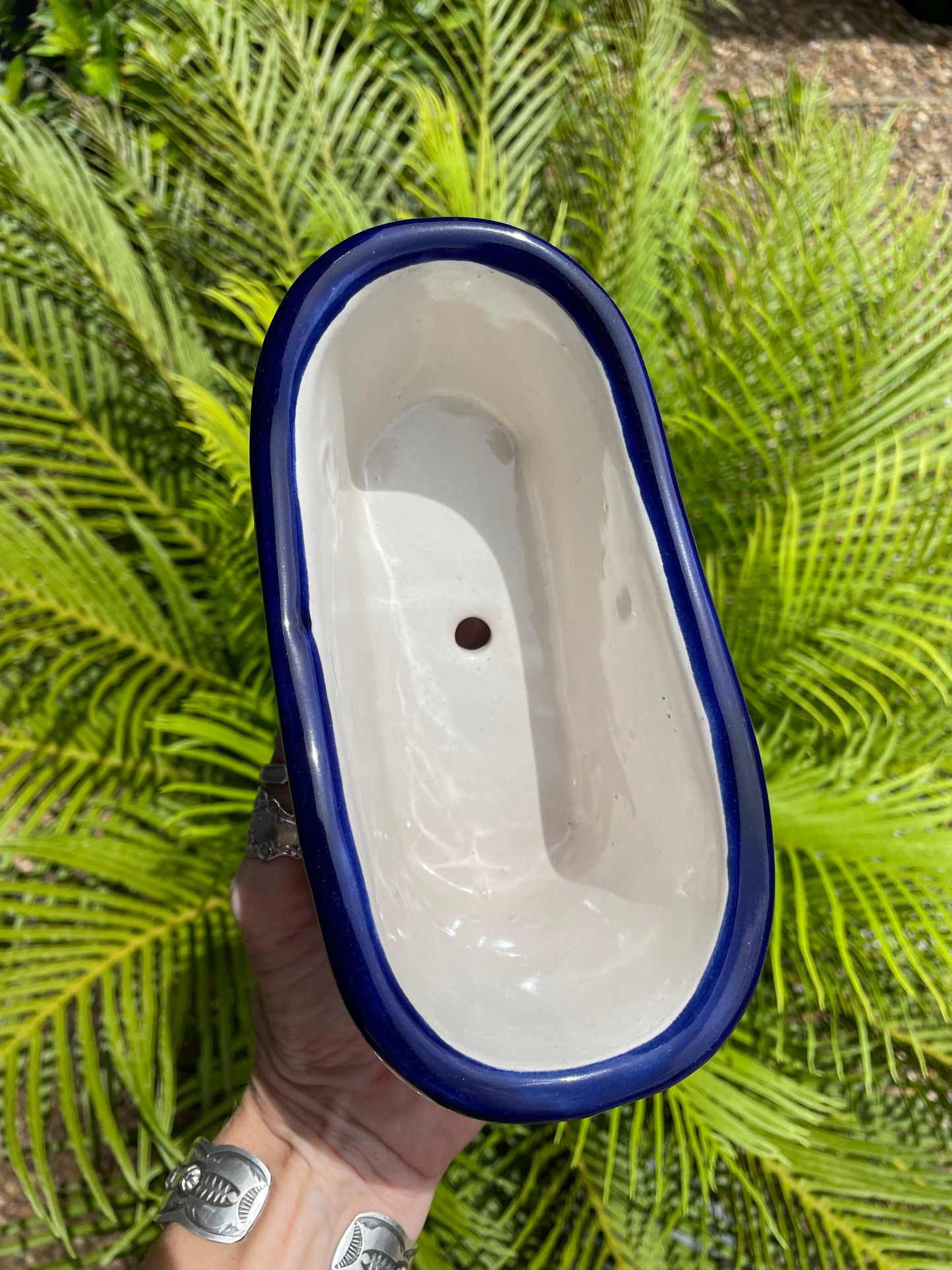 Mexican Talavera Bathtub Planter