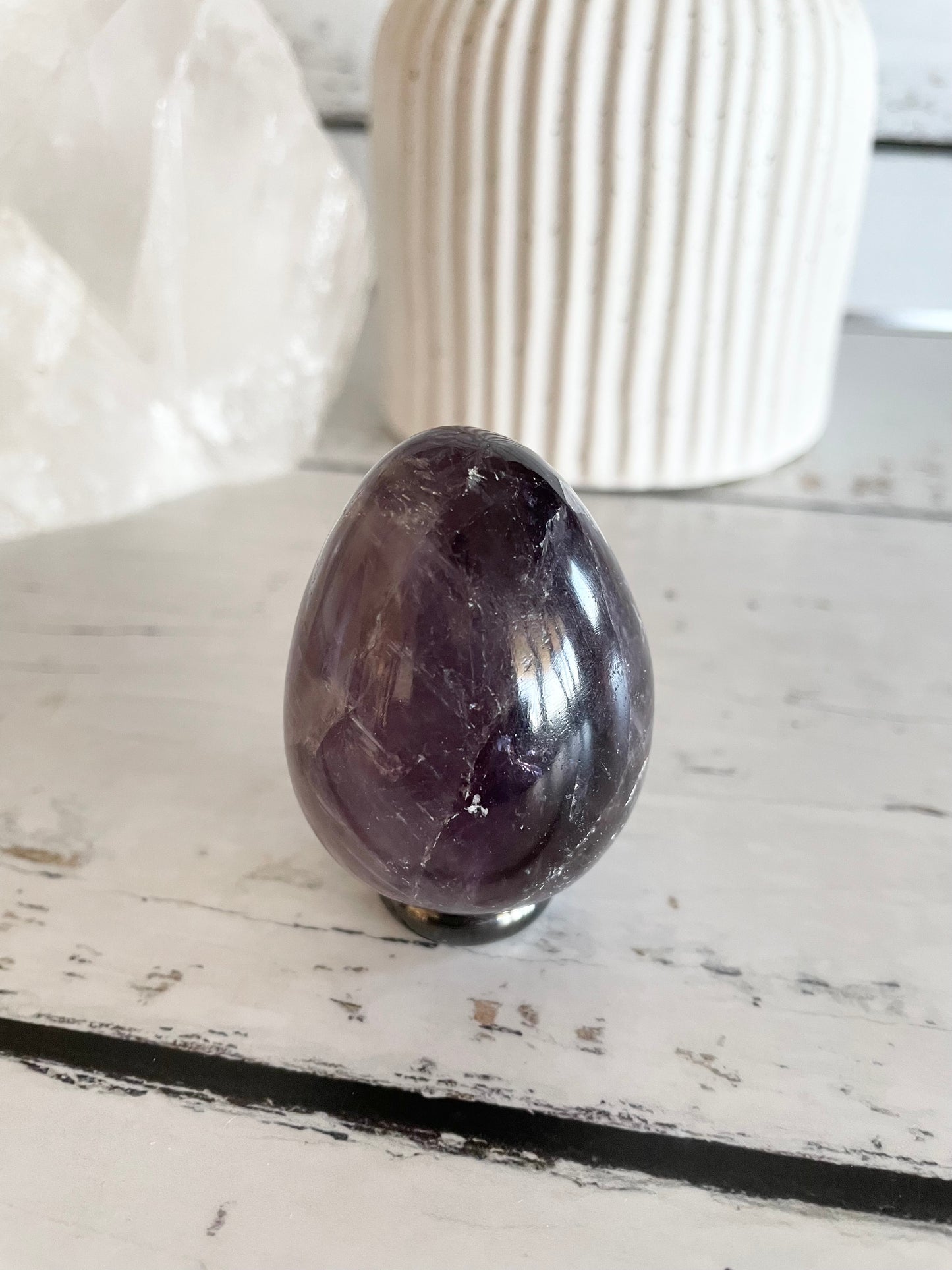 Amethyst Egg with holder
