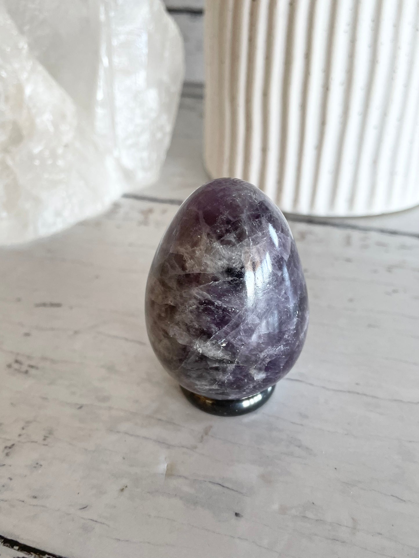 Amethyst Egg with holder