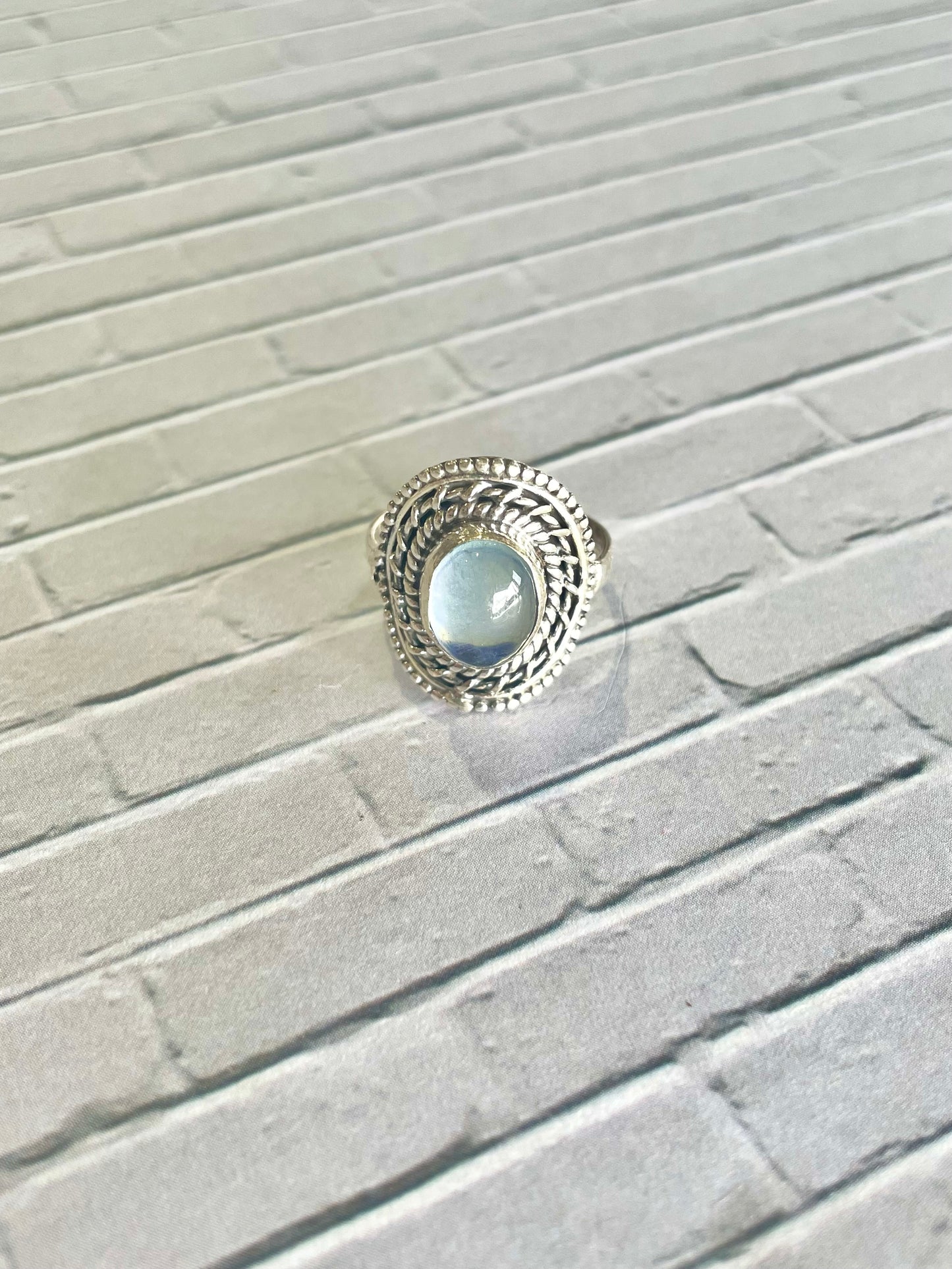 Aquamarine Ring ~ size 7.5