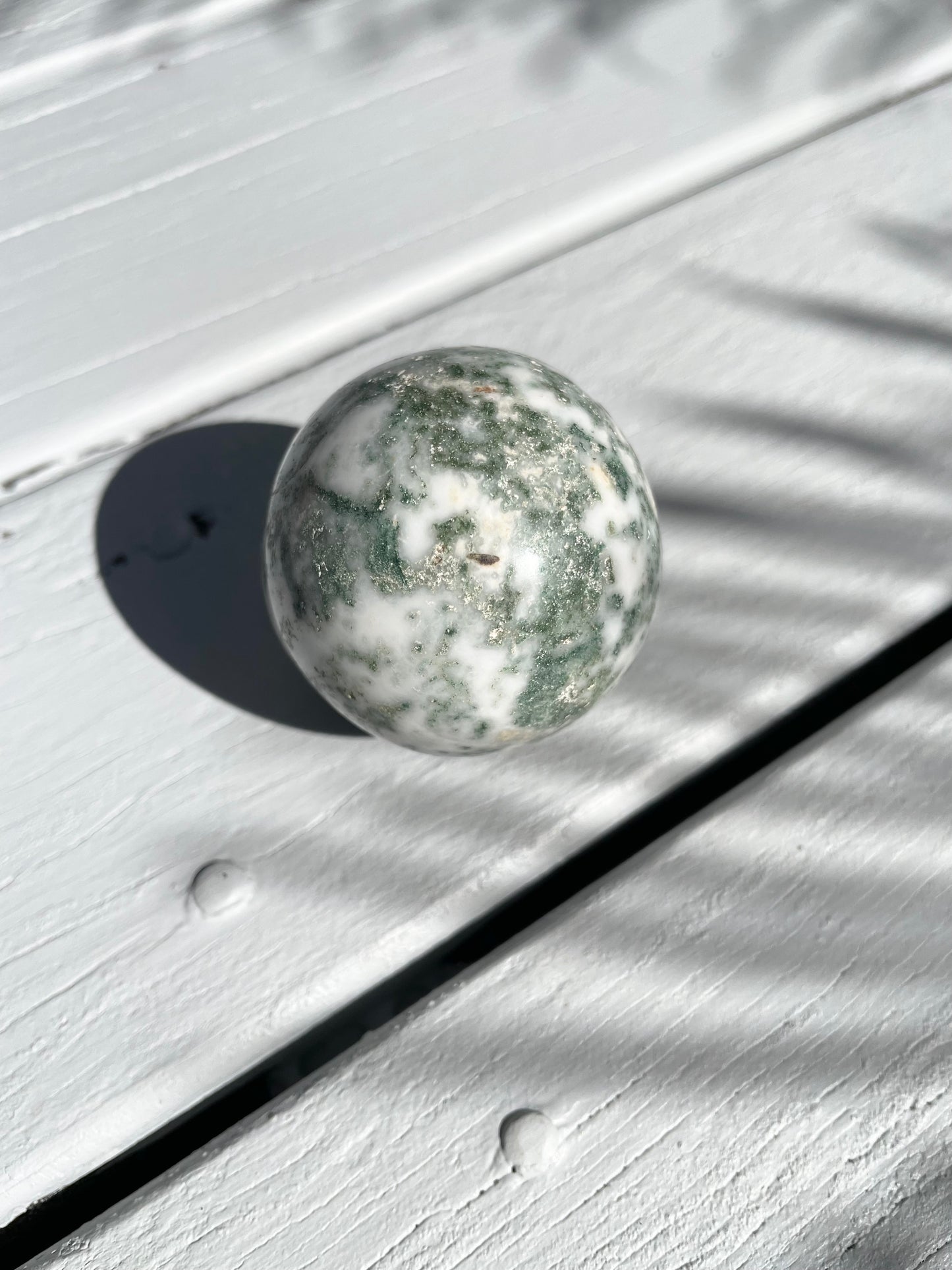 Tree Agate Sphere Includes Holder