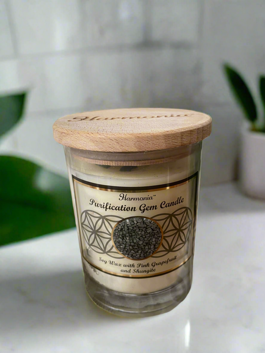 Gem Candle ~ Shungite Purification