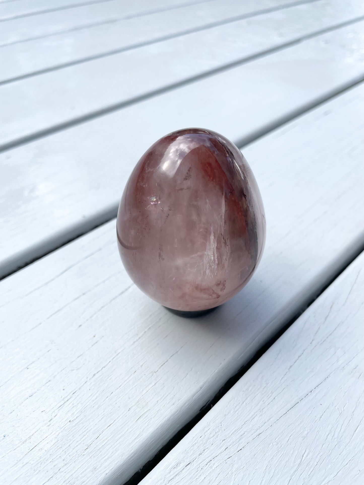 Fire Quartz Egg with holder