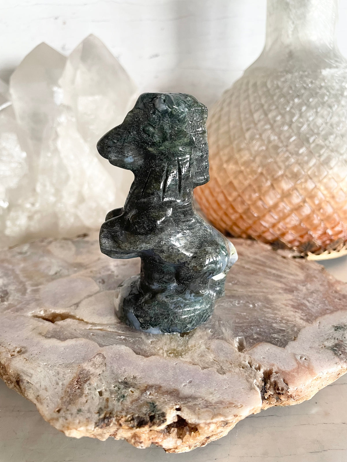 Moss Agate Horse