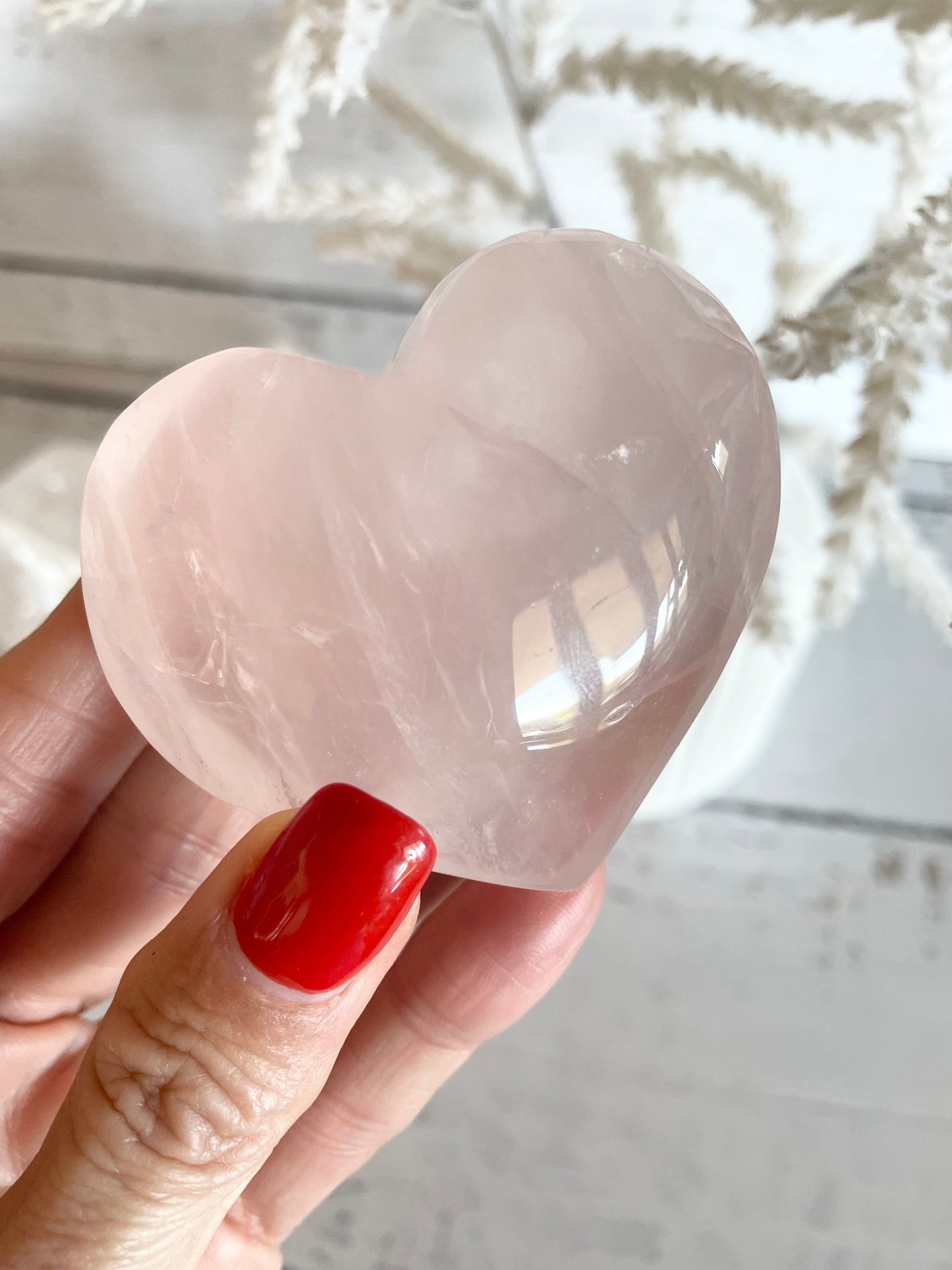 Rose Quartz Heart