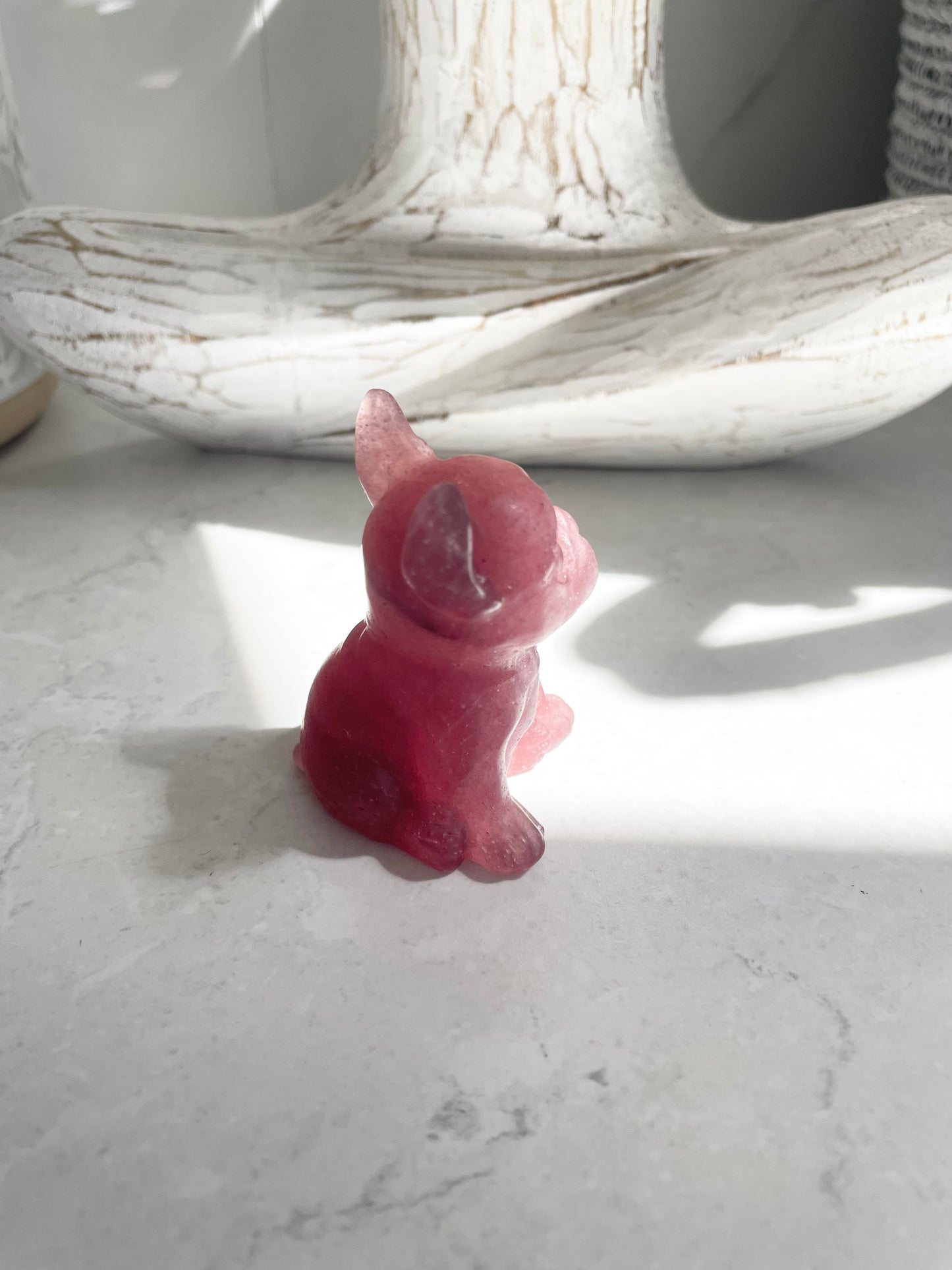 French Bulldog ~ Strawberry Quartz