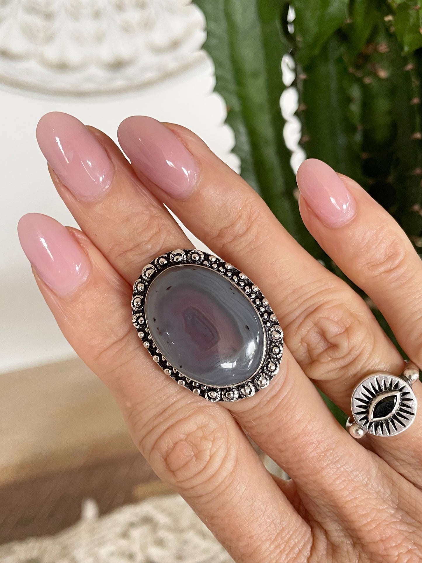 Agate Ring ~ size 7