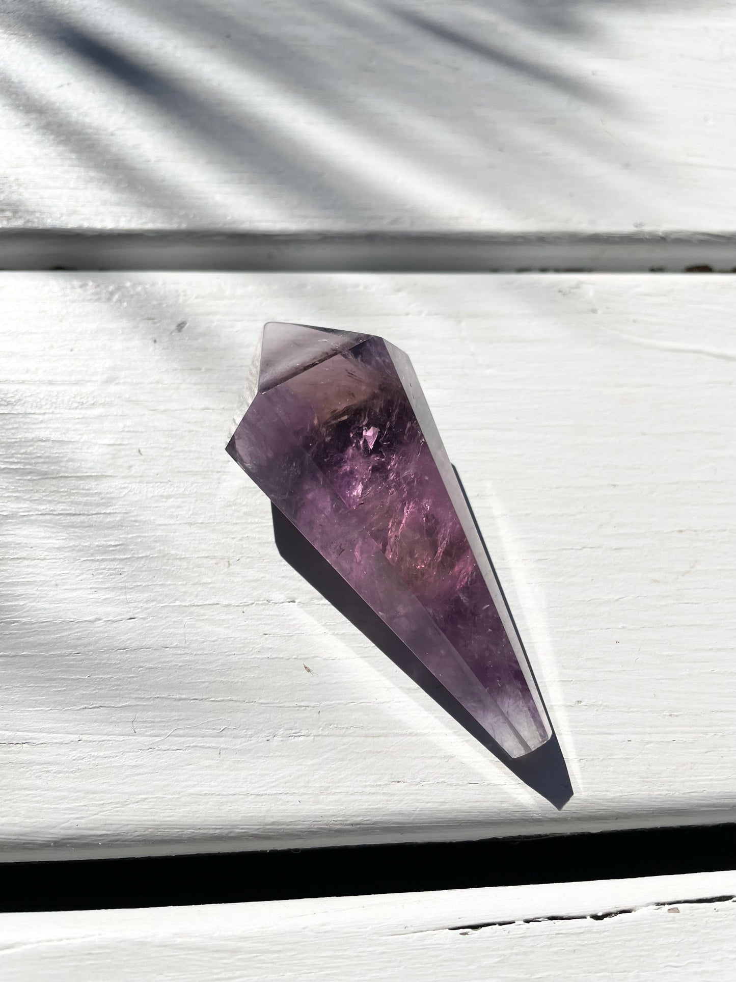 Chevron Dream Amethyst Torch/Point