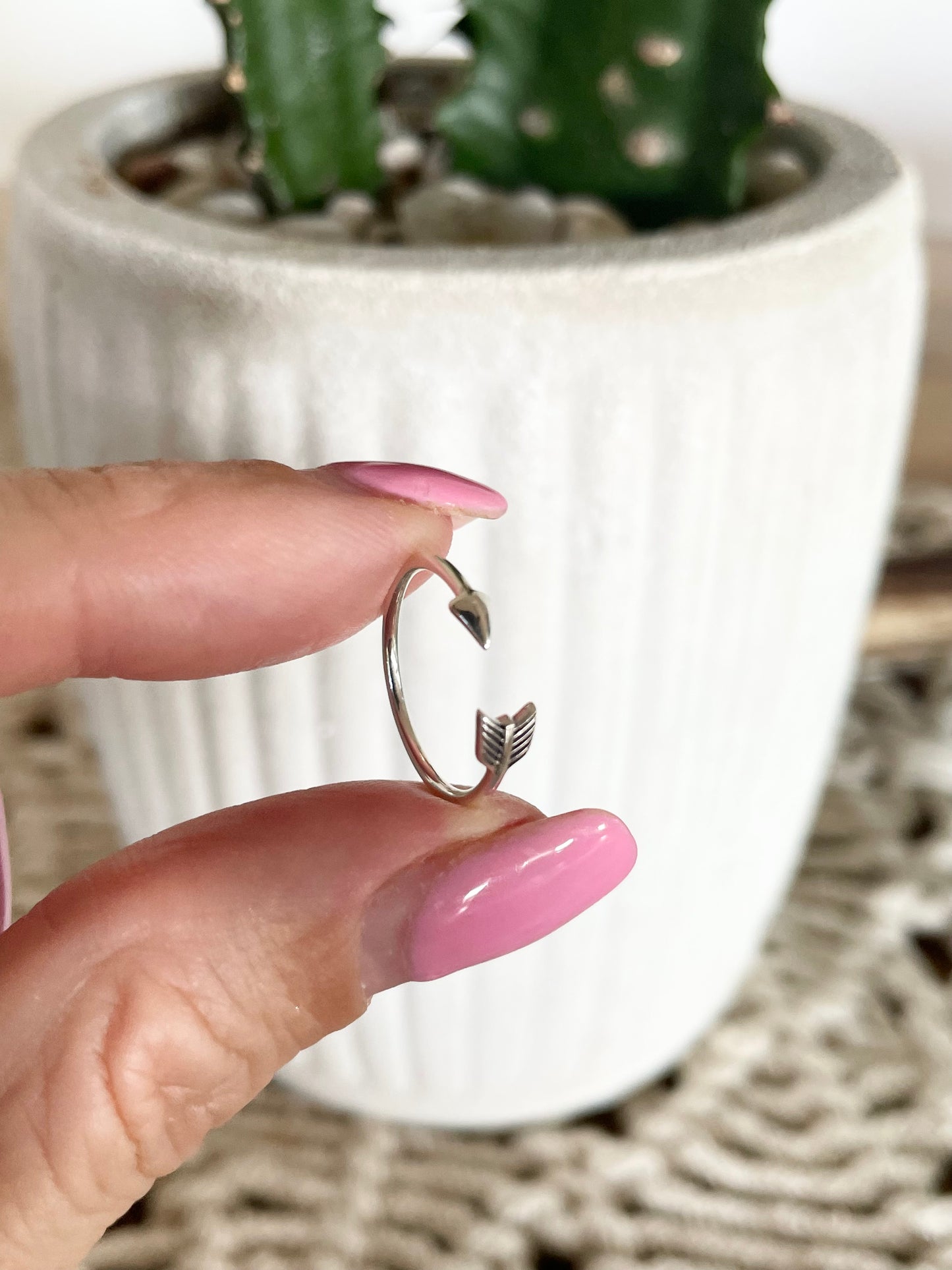 Silver Toe Ring ~ Arrow