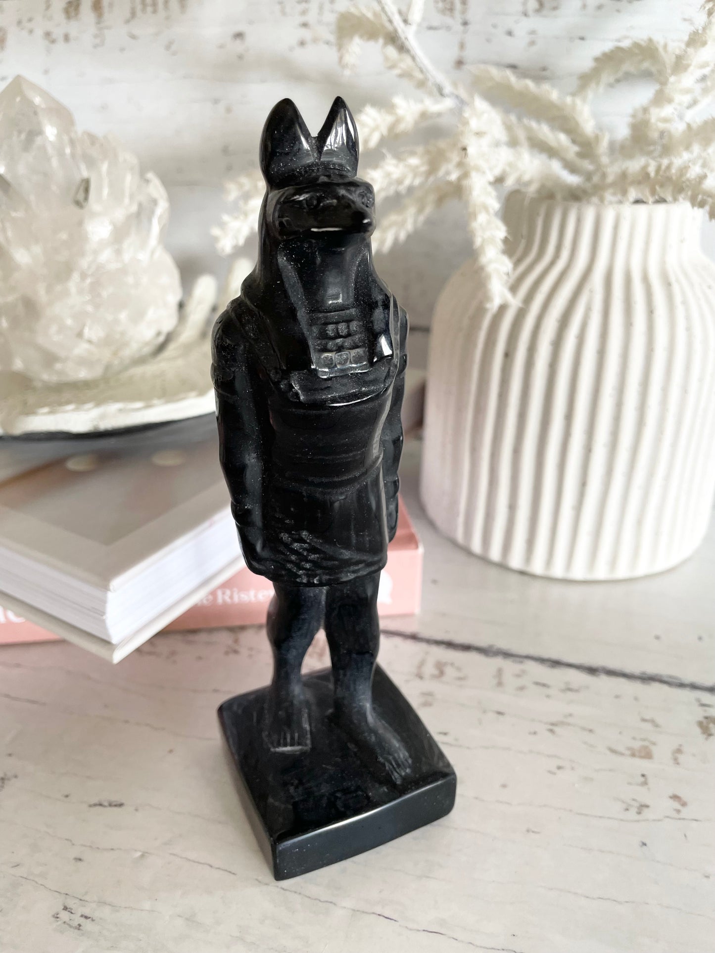 Black Obsidian Anubis