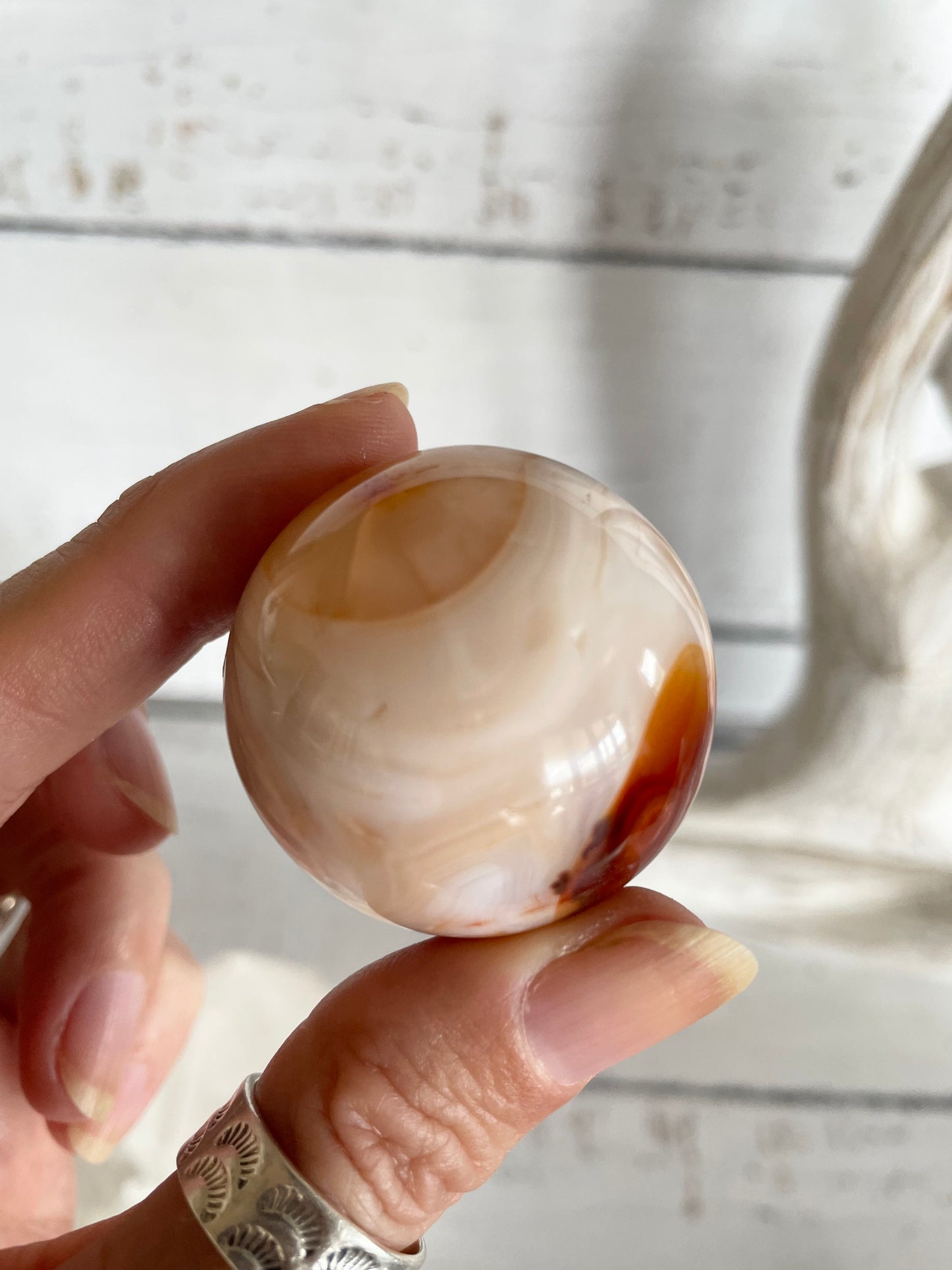 Carnelian Sphere Includes Holder