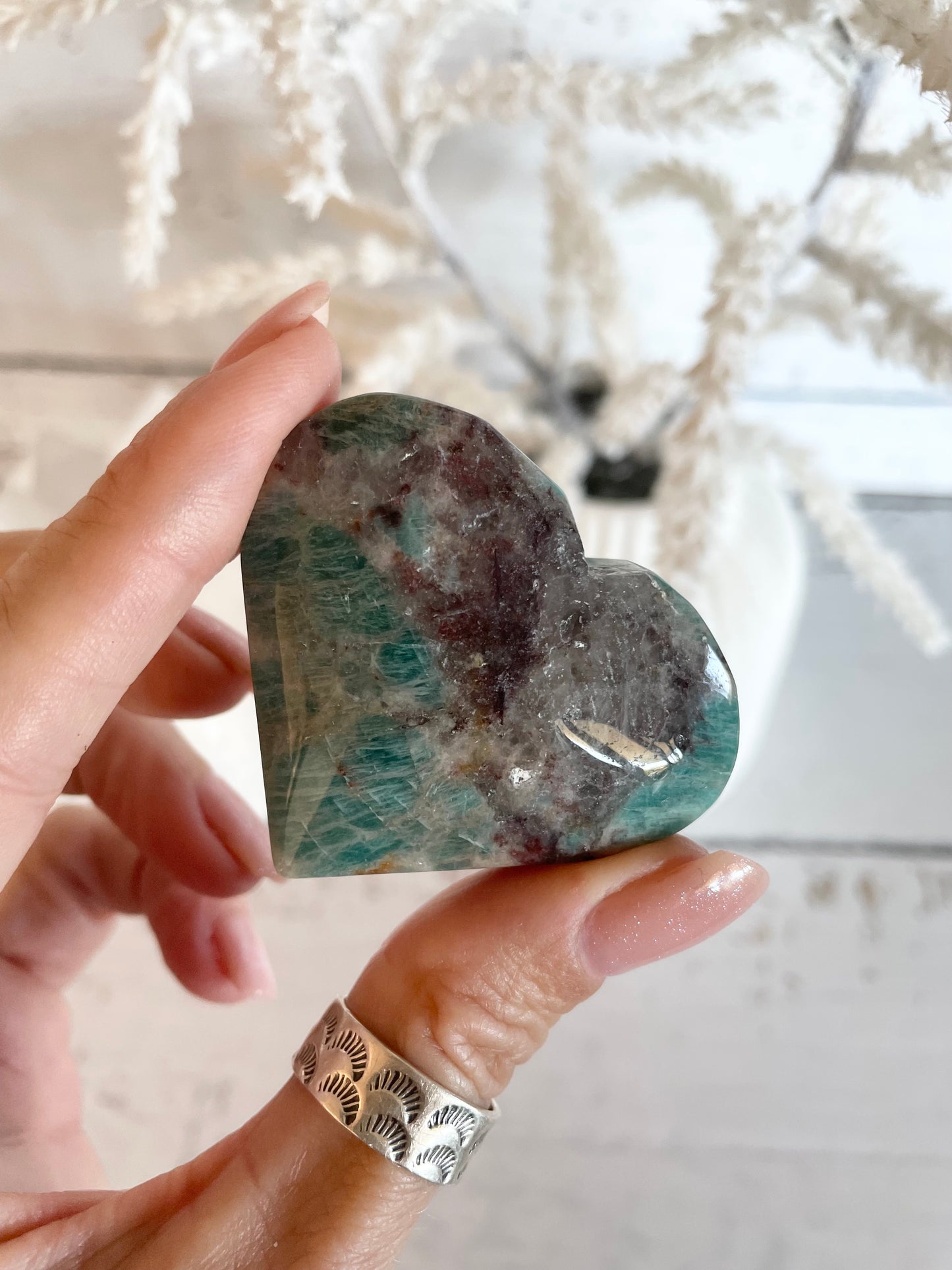 Amazonite Heart