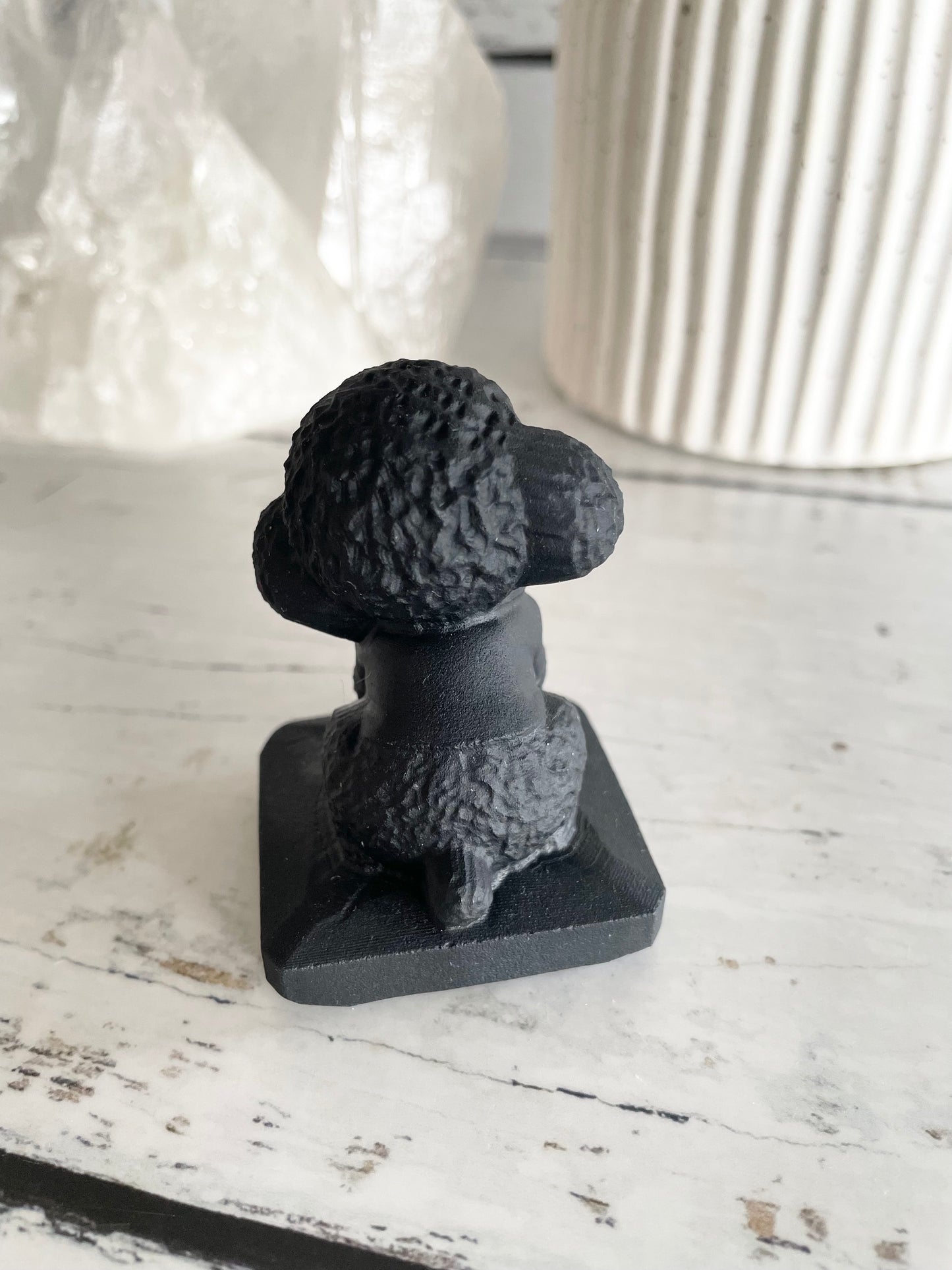 Black Obsidian Dog ~ Poodle (social butterfly)