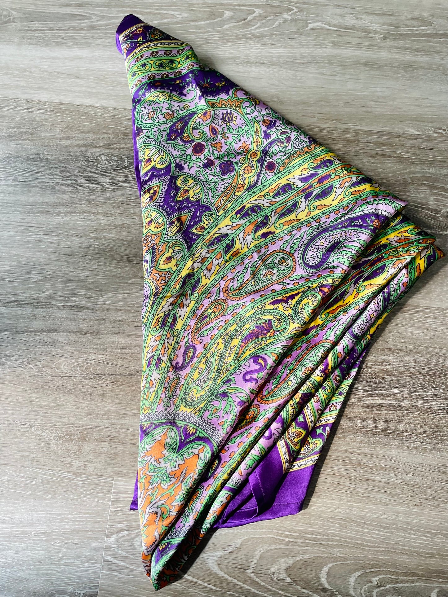 Paisley Purple Wrap Shawl