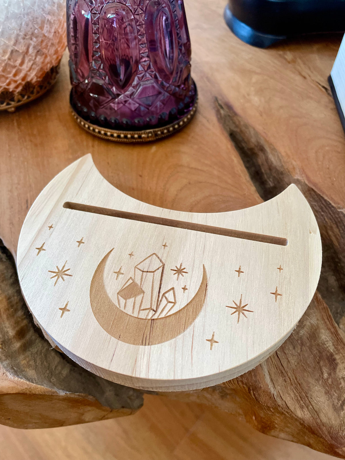 Wooden Tarot Card Holder
