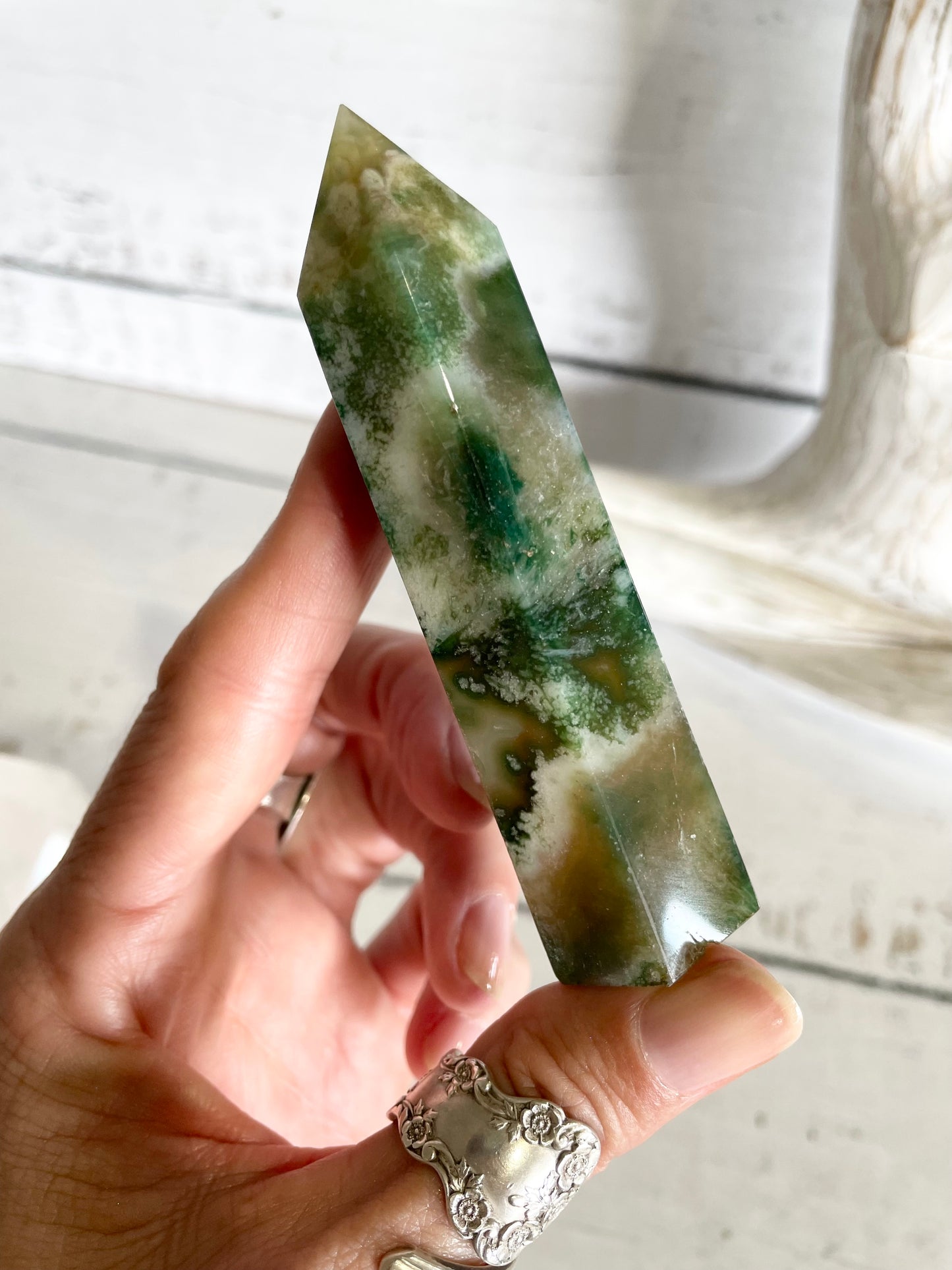 Green Flower Agate Generator