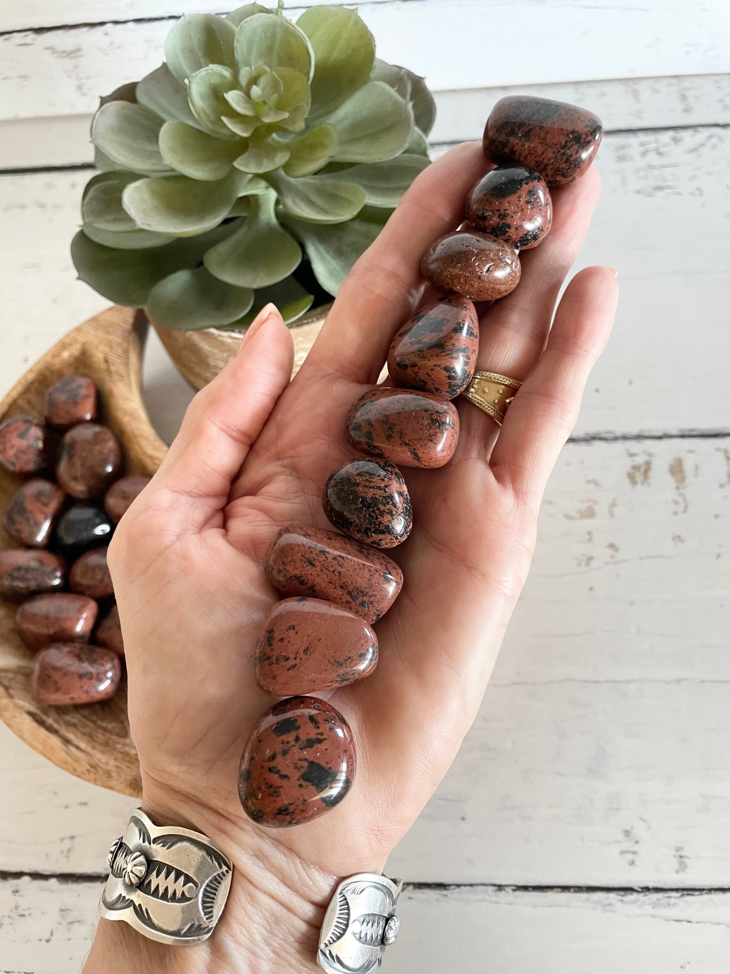 Mahogany Obsidian Tumble Stones