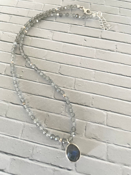 Labradorite Faceted Necklace