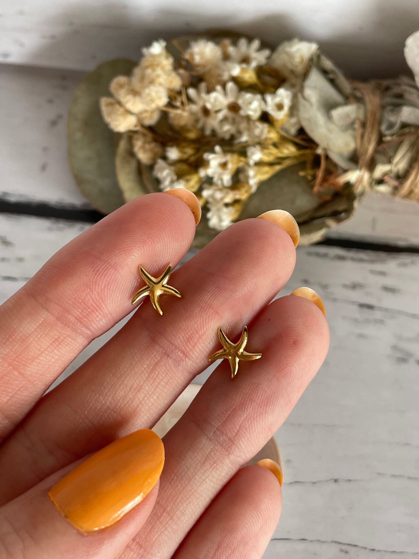 Spirit Starfish Gold Studs
