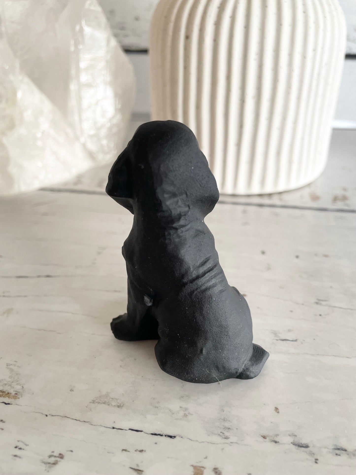 Black Obsidian Dog ~ (tail wagger)