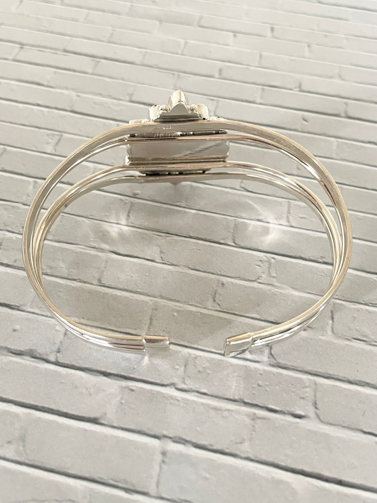 Wild Horse Turquoise & Citrine Cuff Sterling silver