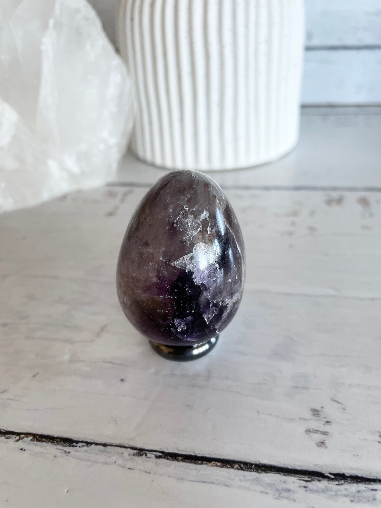 Amethyst Egg with holder