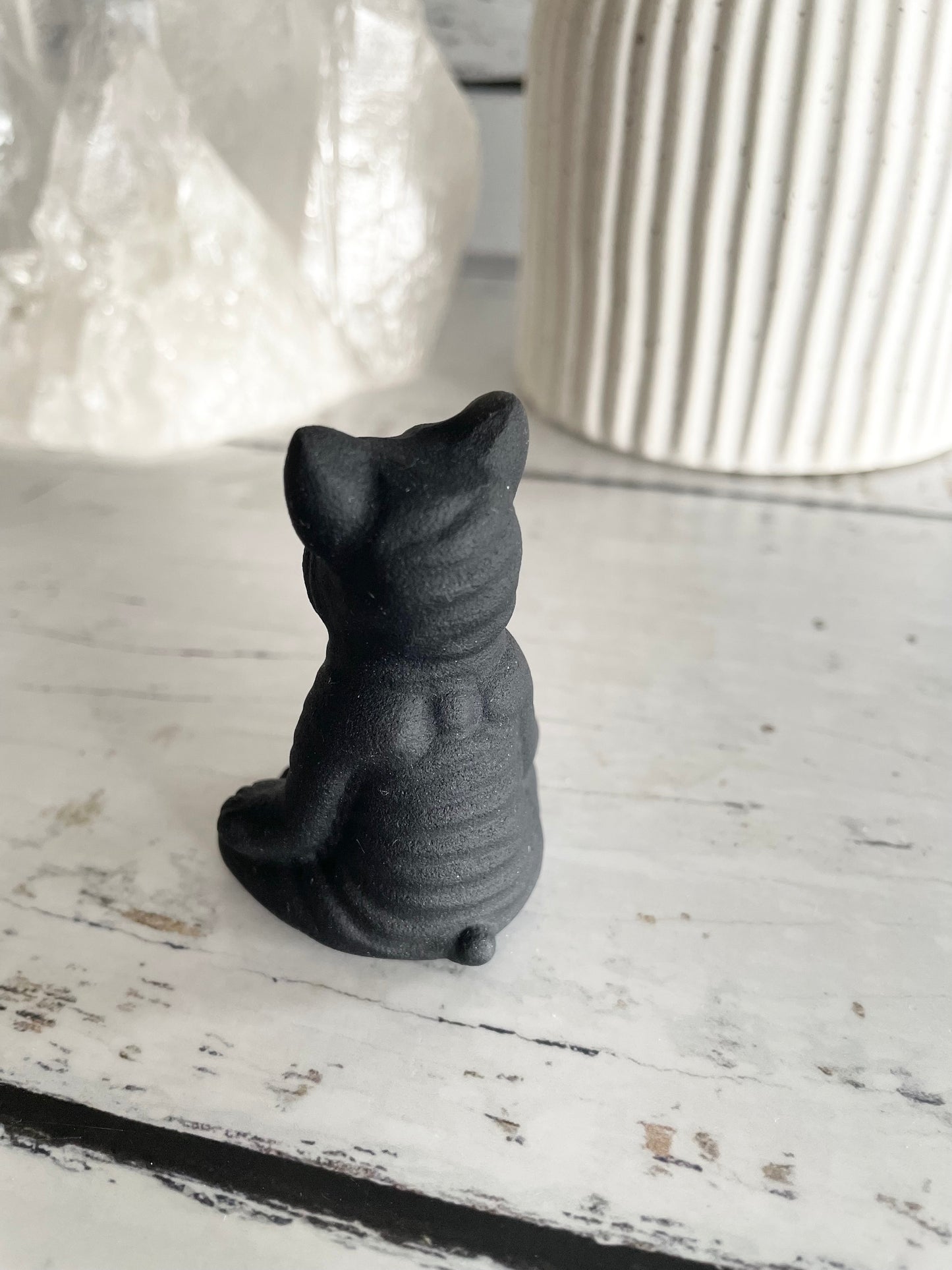 Black Obsidian Dog ~ Yogi/meditate (new age pooch)