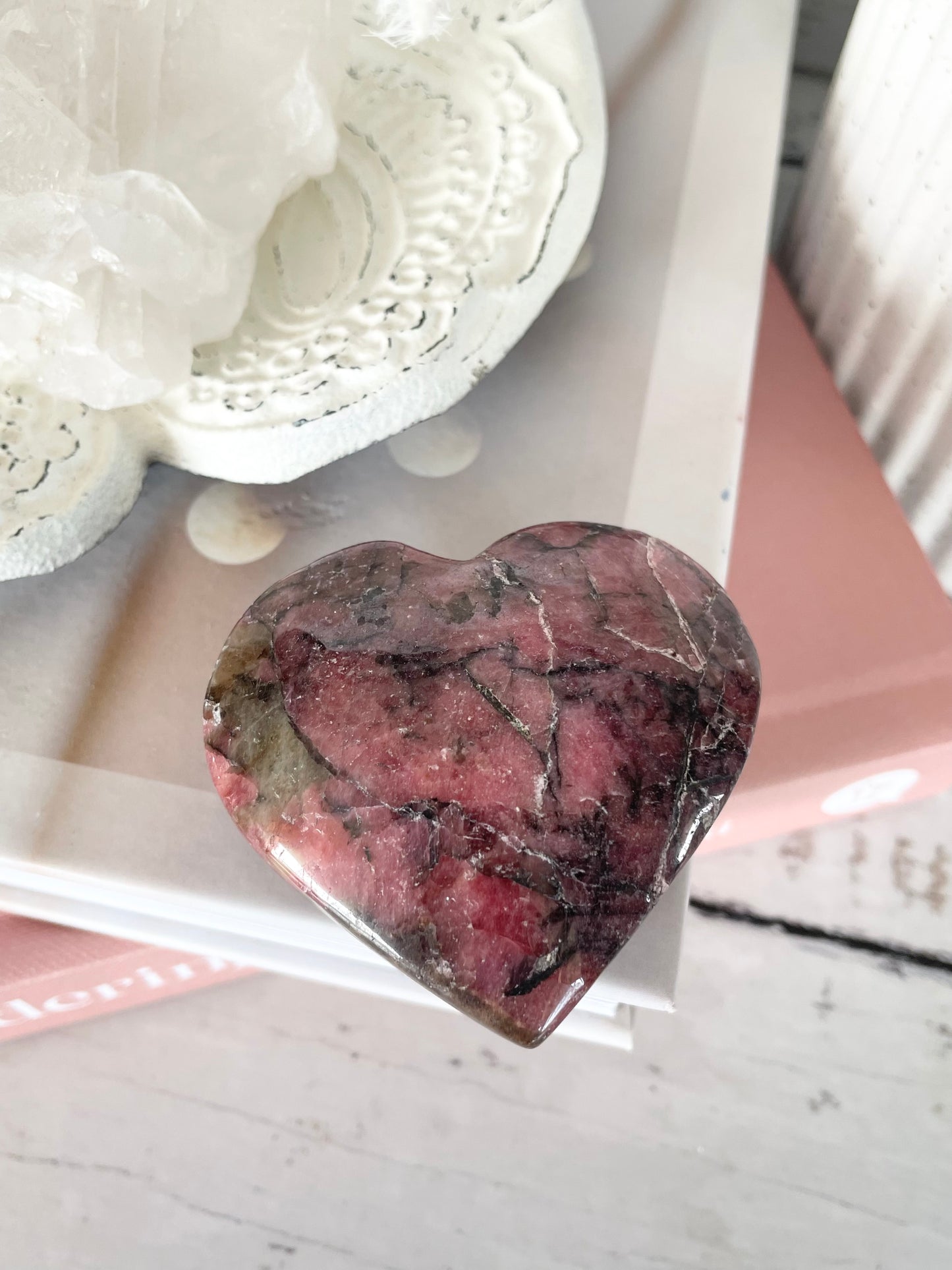 Rhodonite Heart