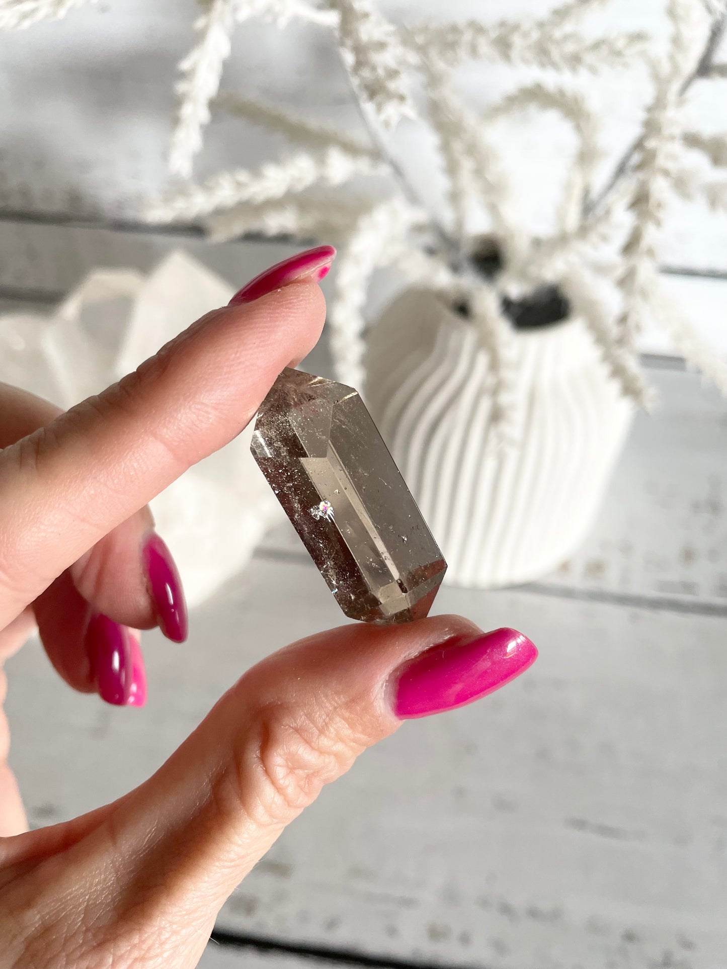 Smoky Quartz Double Termination Point