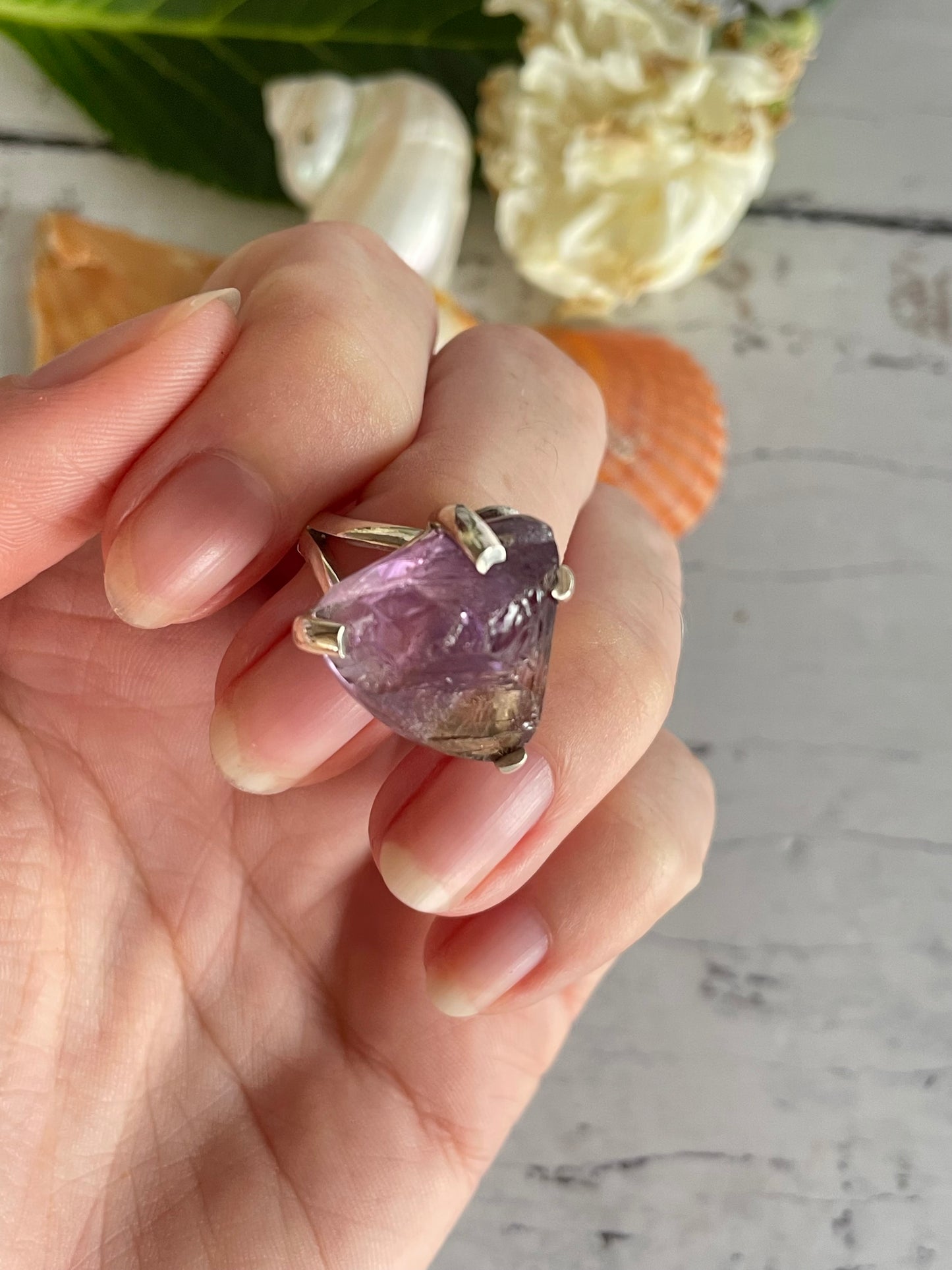 Raw Ametrine Ring ~ size 6