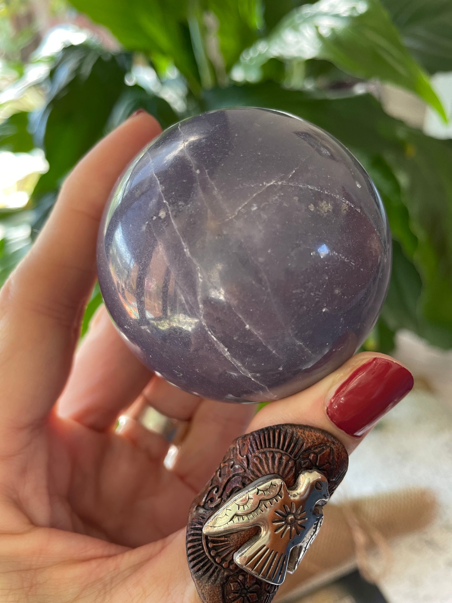 Trolleite/ Lazulite Sphere Includes Holder