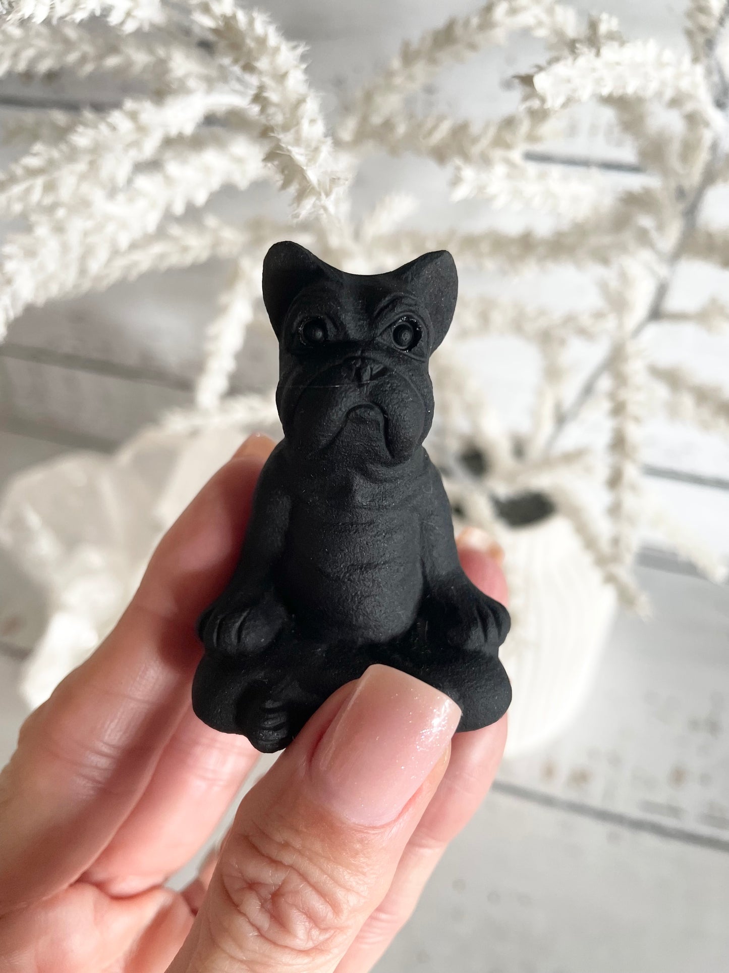 Black Obsidian Dog ~ Yogi/meditate (new age pooch)
