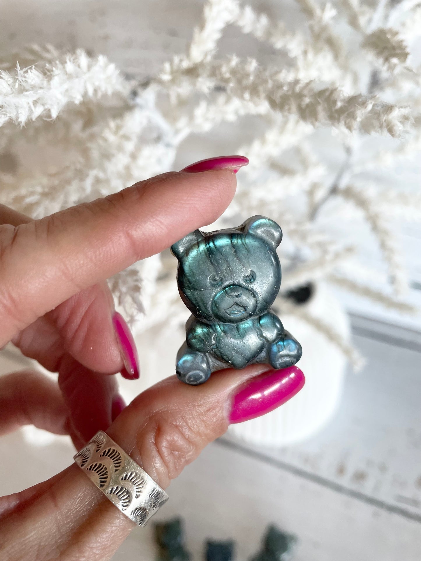 Intuitively Chosen ~ Labradorite Bear