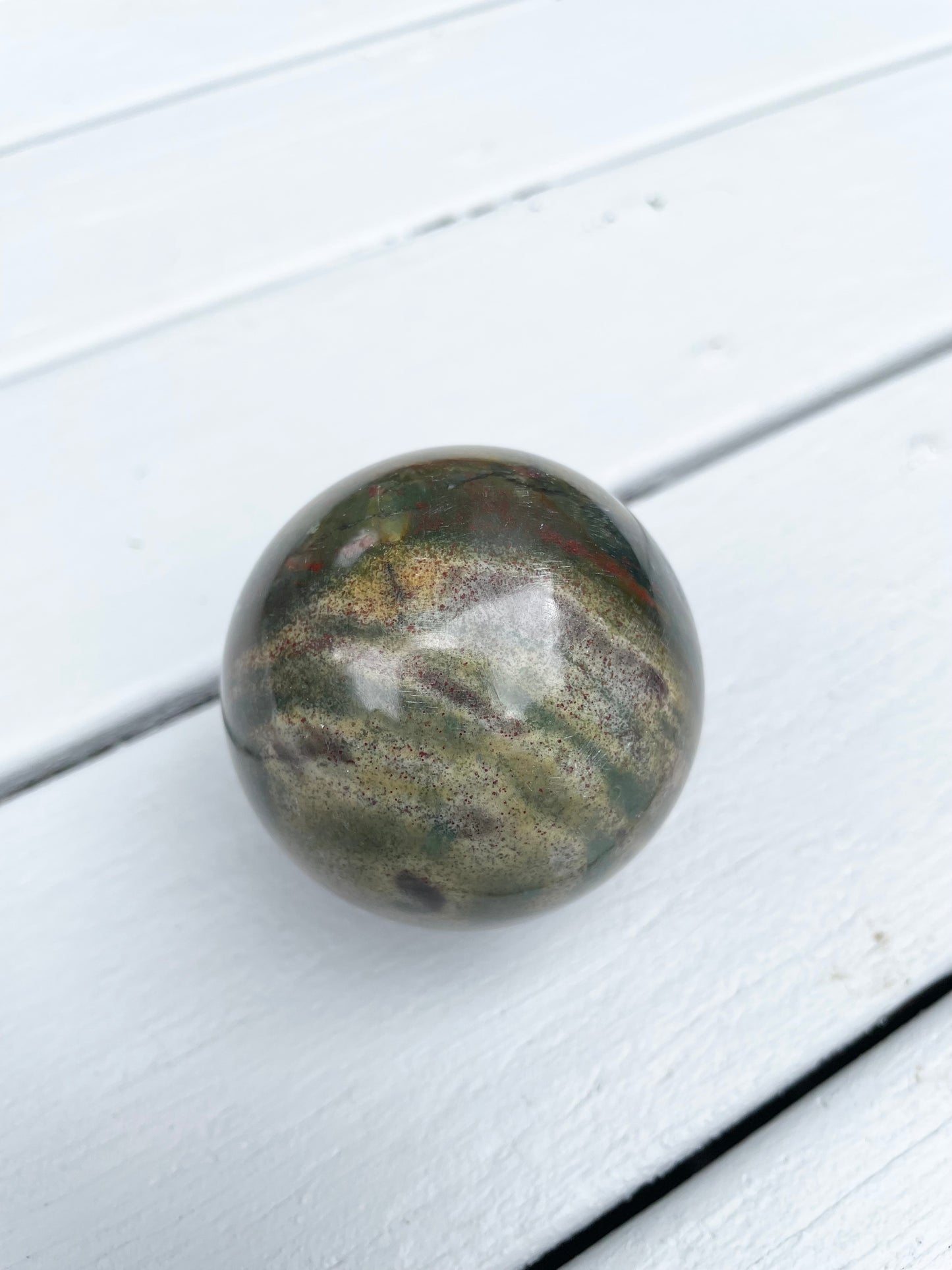 Bloodstone Sphere Includes Holder