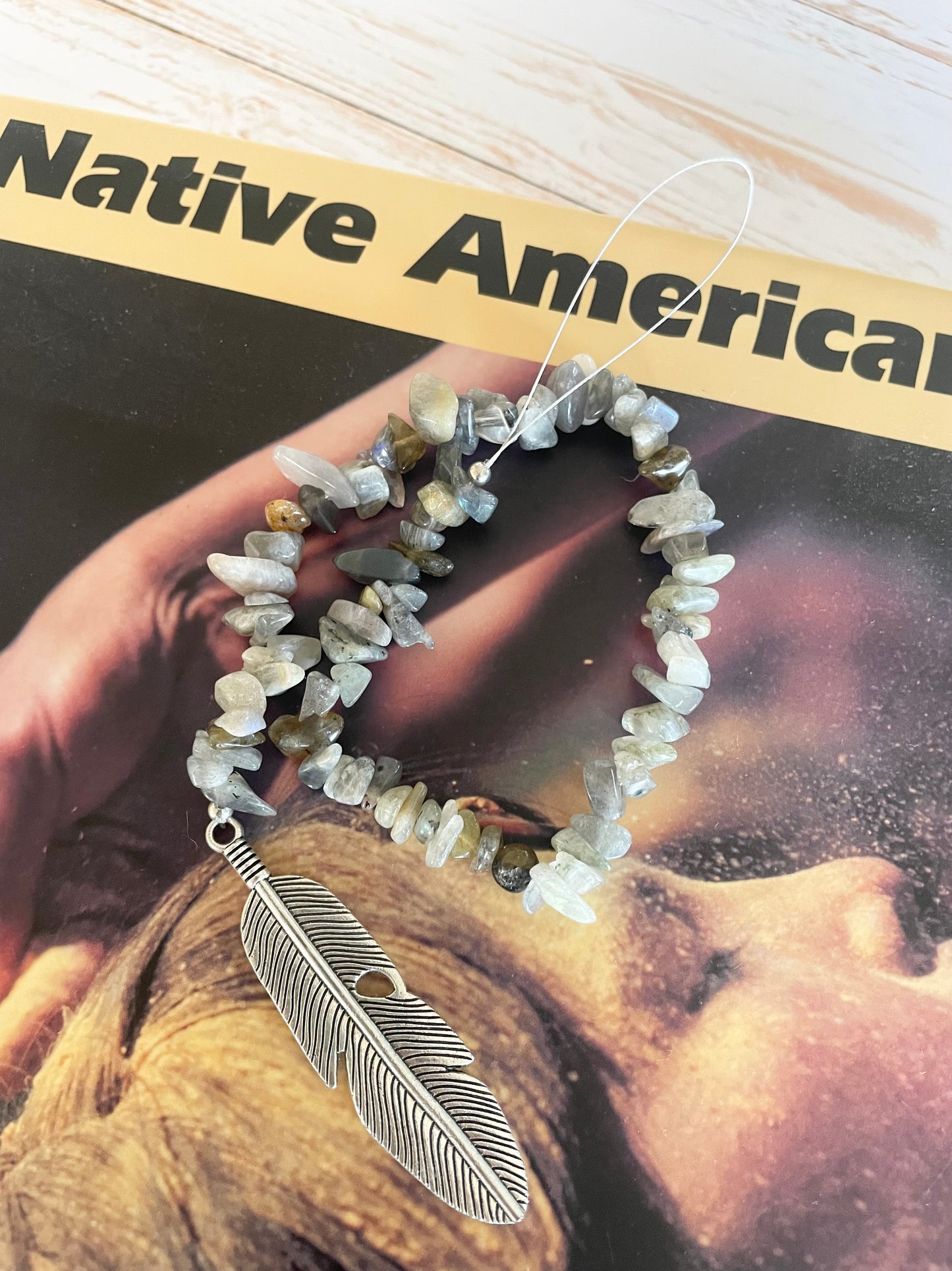 Feather Blessing ~ Labradorite