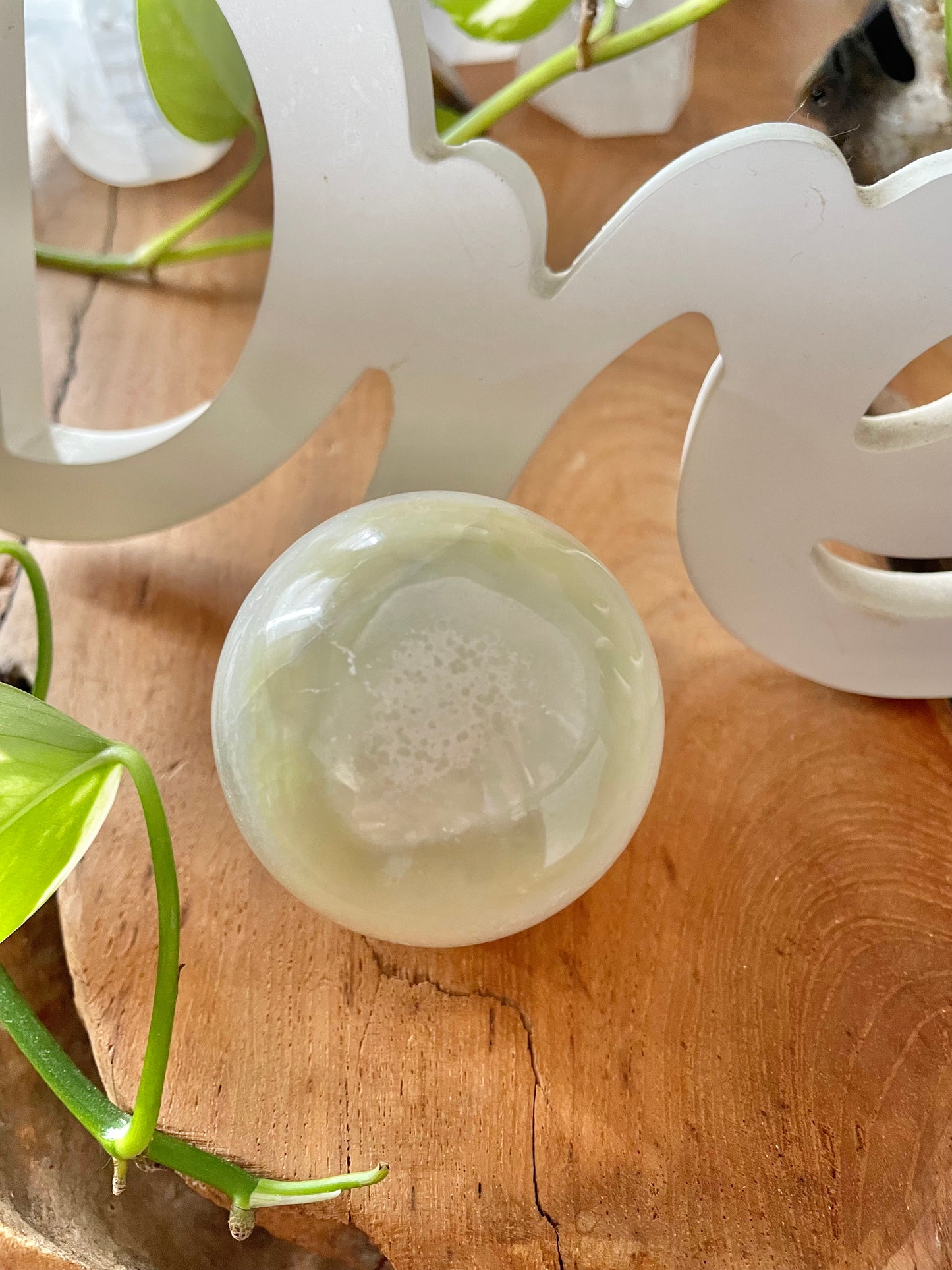 Afghanistan Jade Sphere Includes Holder