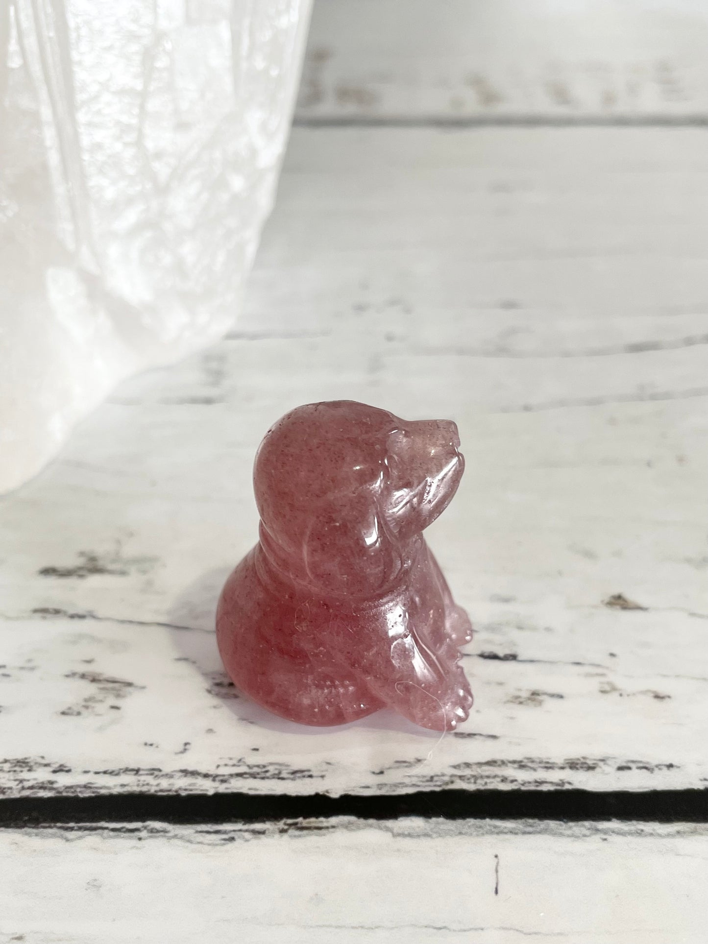 Strawberry Quartz Dog