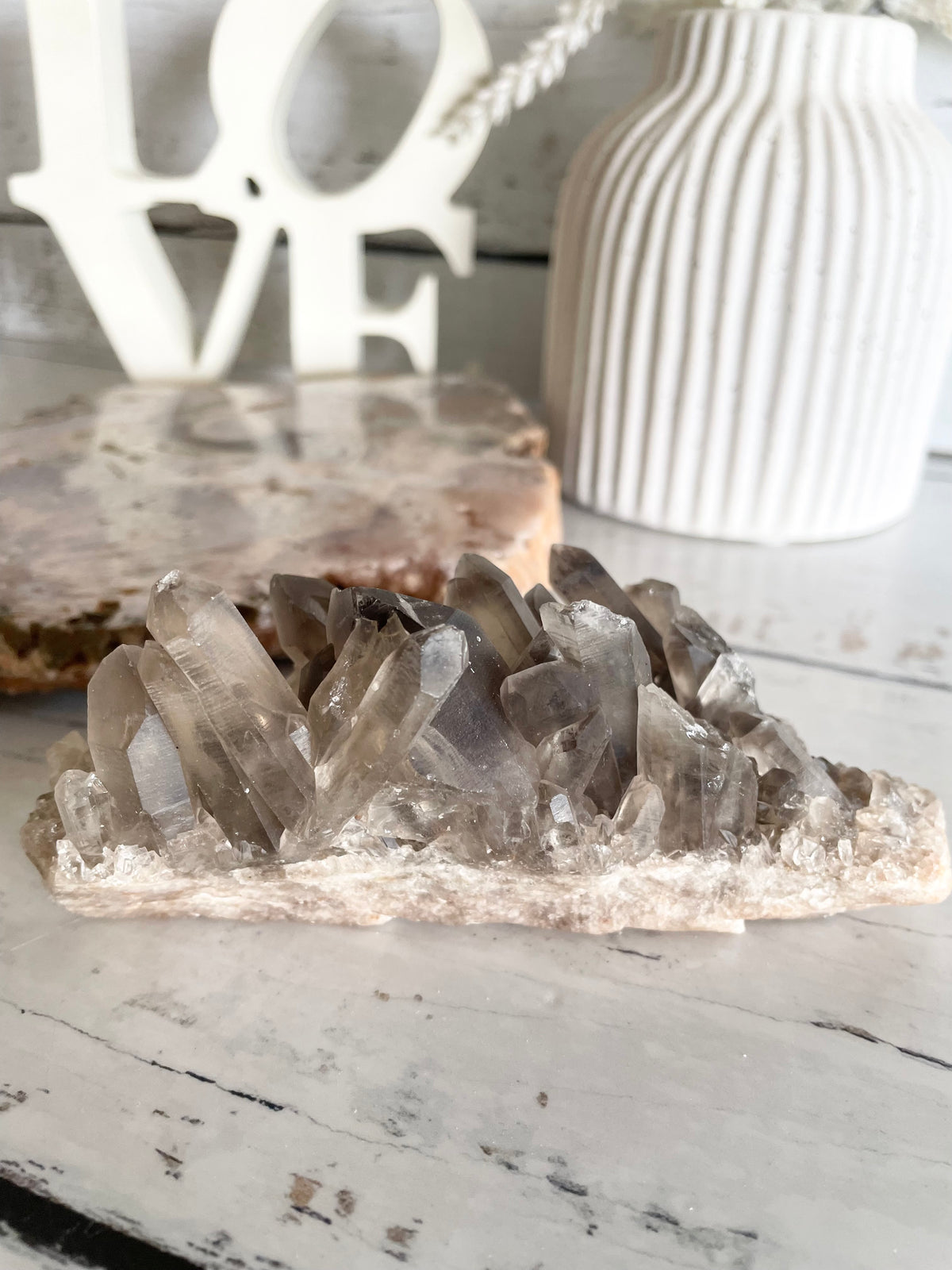 Smoky Quartz Cluster