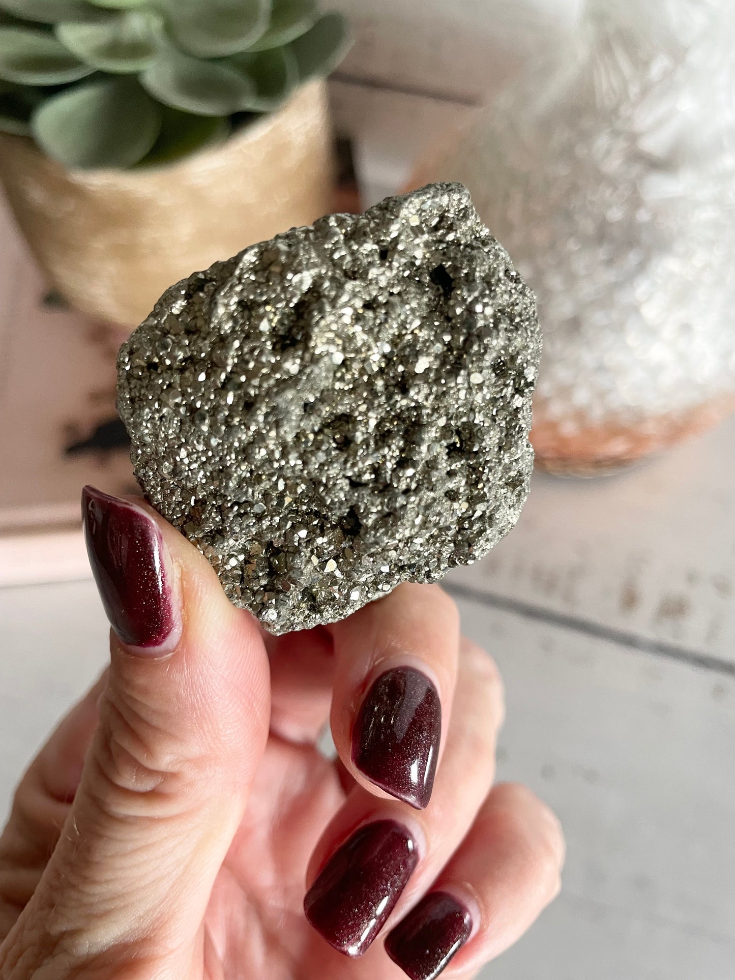 Quartz Pyrite Cluster
