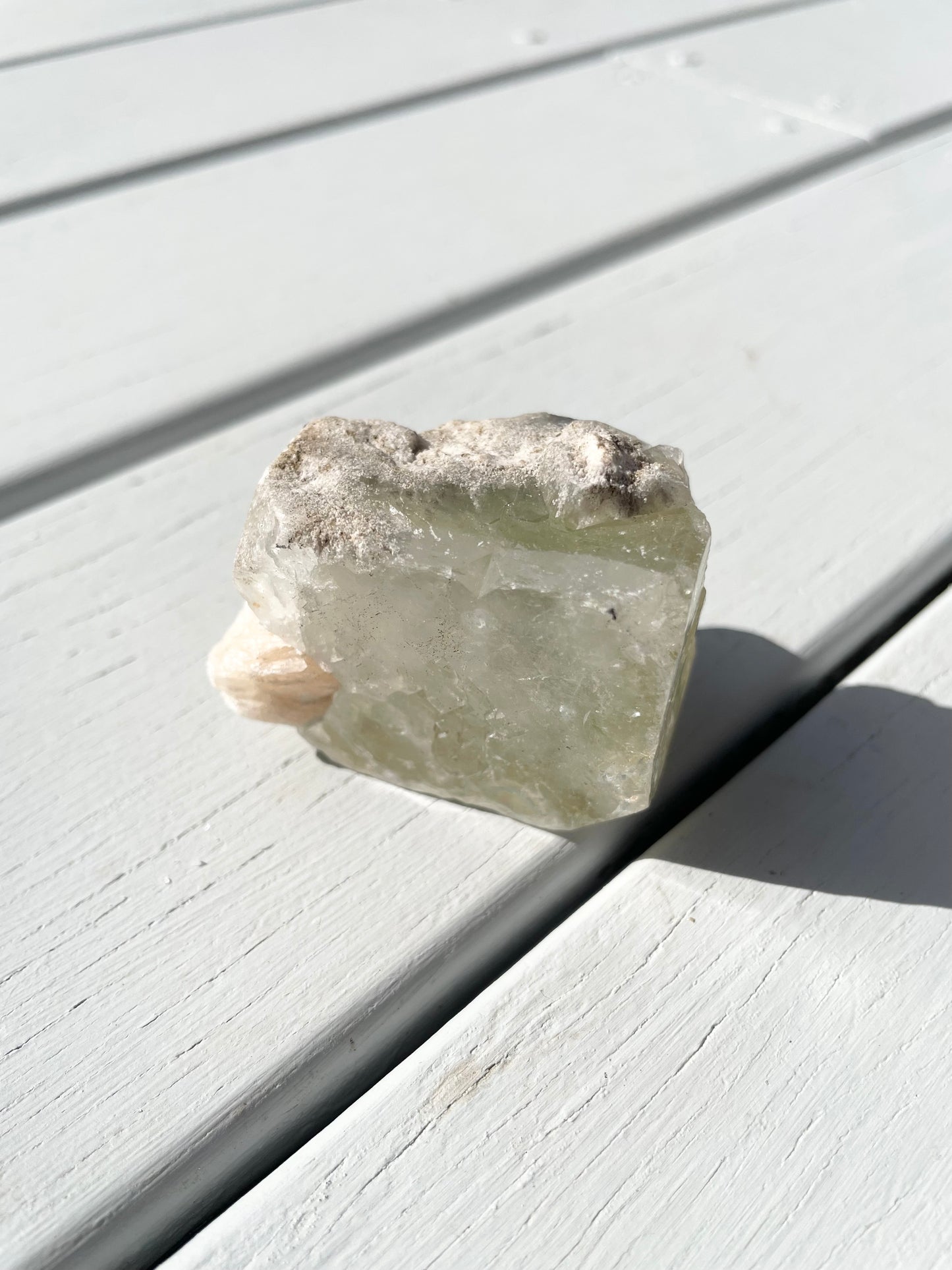 Green Apopyhllite Stilbite Cluster