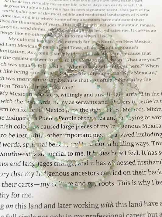 Faceted Bracelet ~ Mixed Amazonite