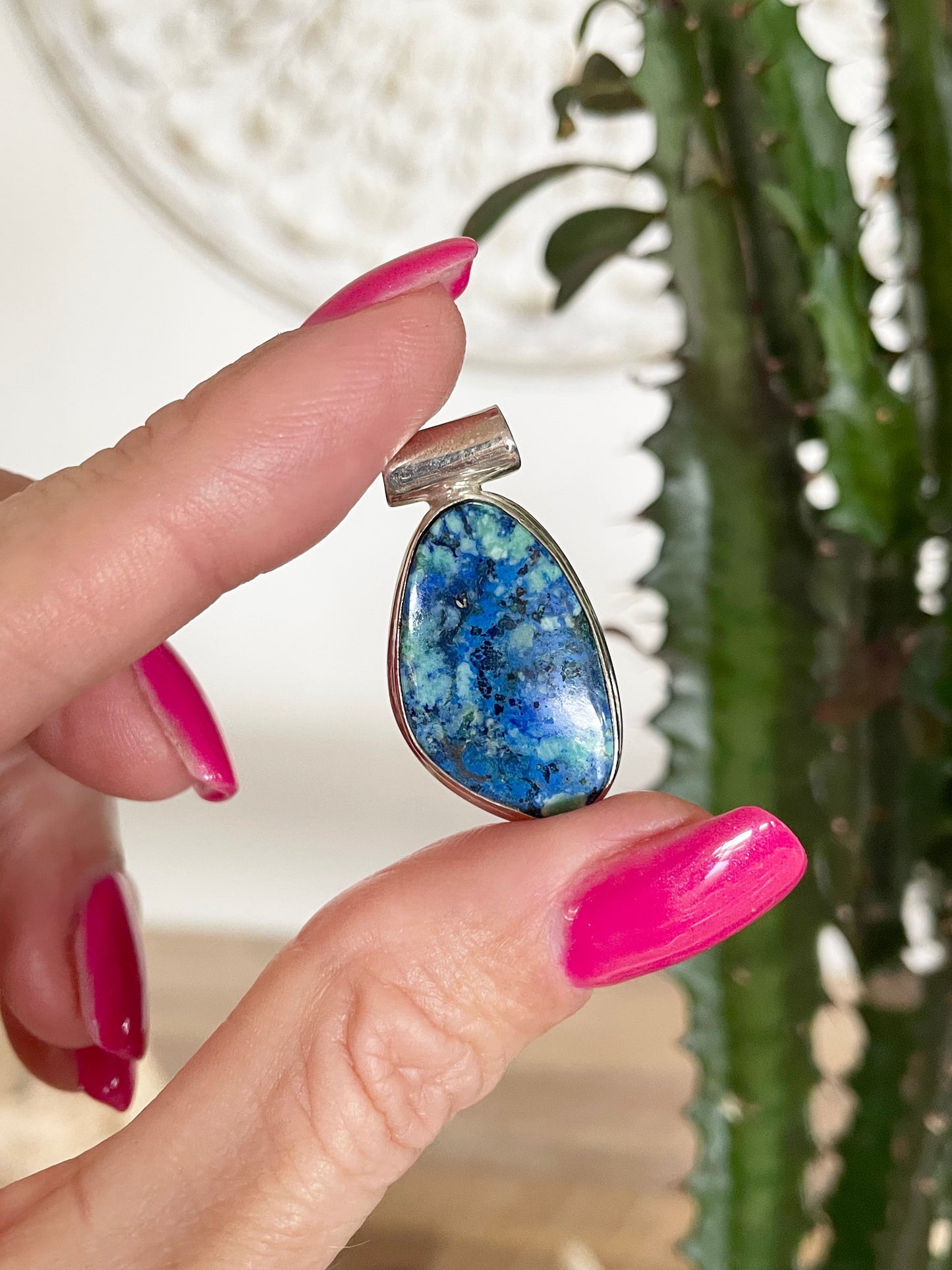 Azurite Chrysocolla Pendant