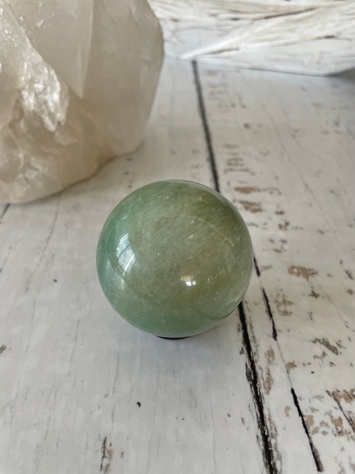 Green Aventurine Sphere Includes Holder