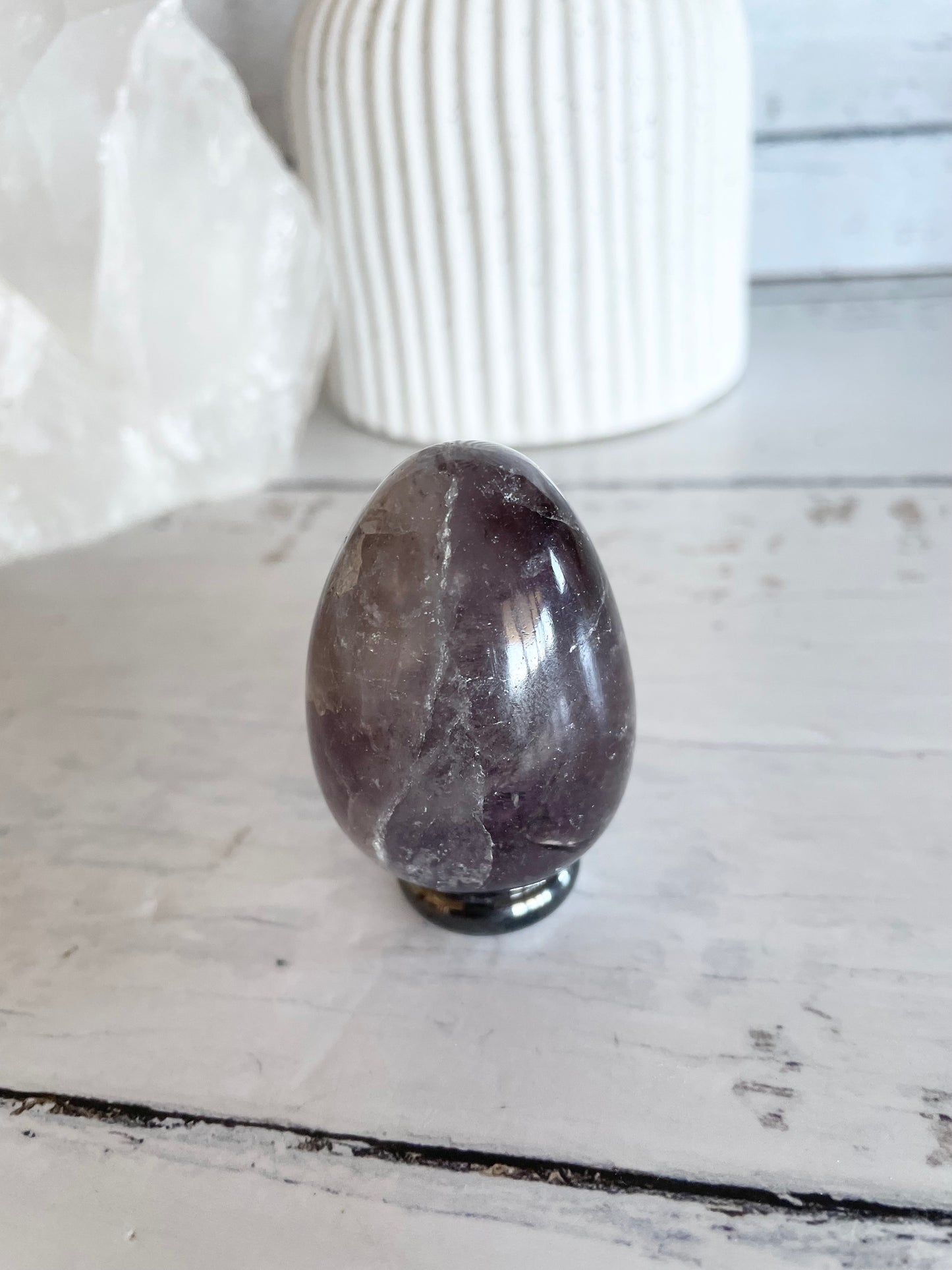 Amethyst Egg with holder