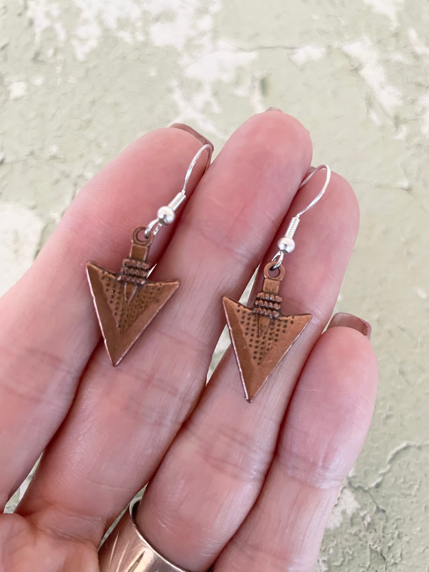 Copper Dangles - Arrowheads