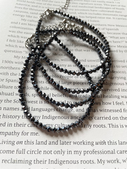 Faceted Bracelet ~ Hematite