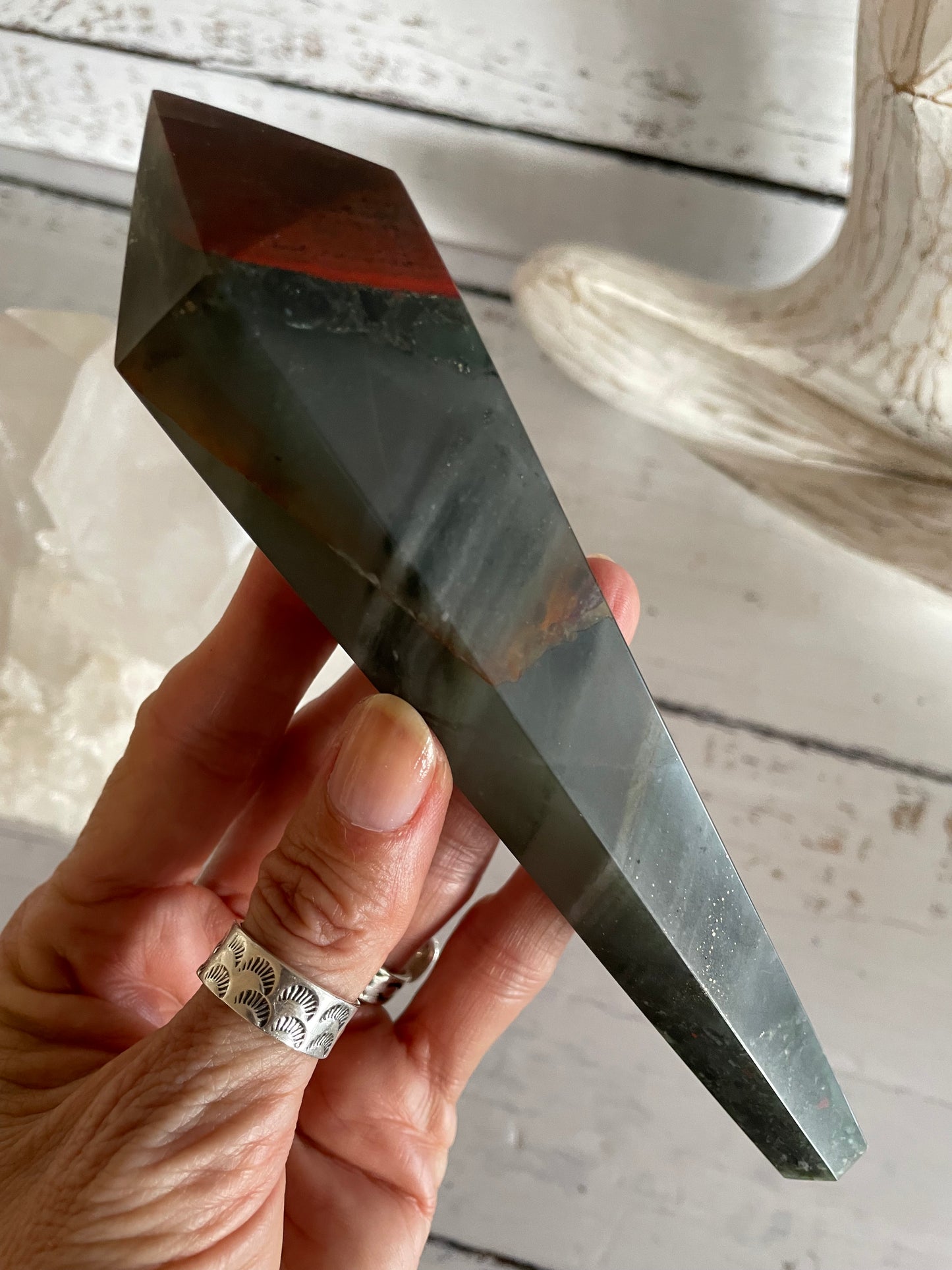African Bloodstone Torch/Point