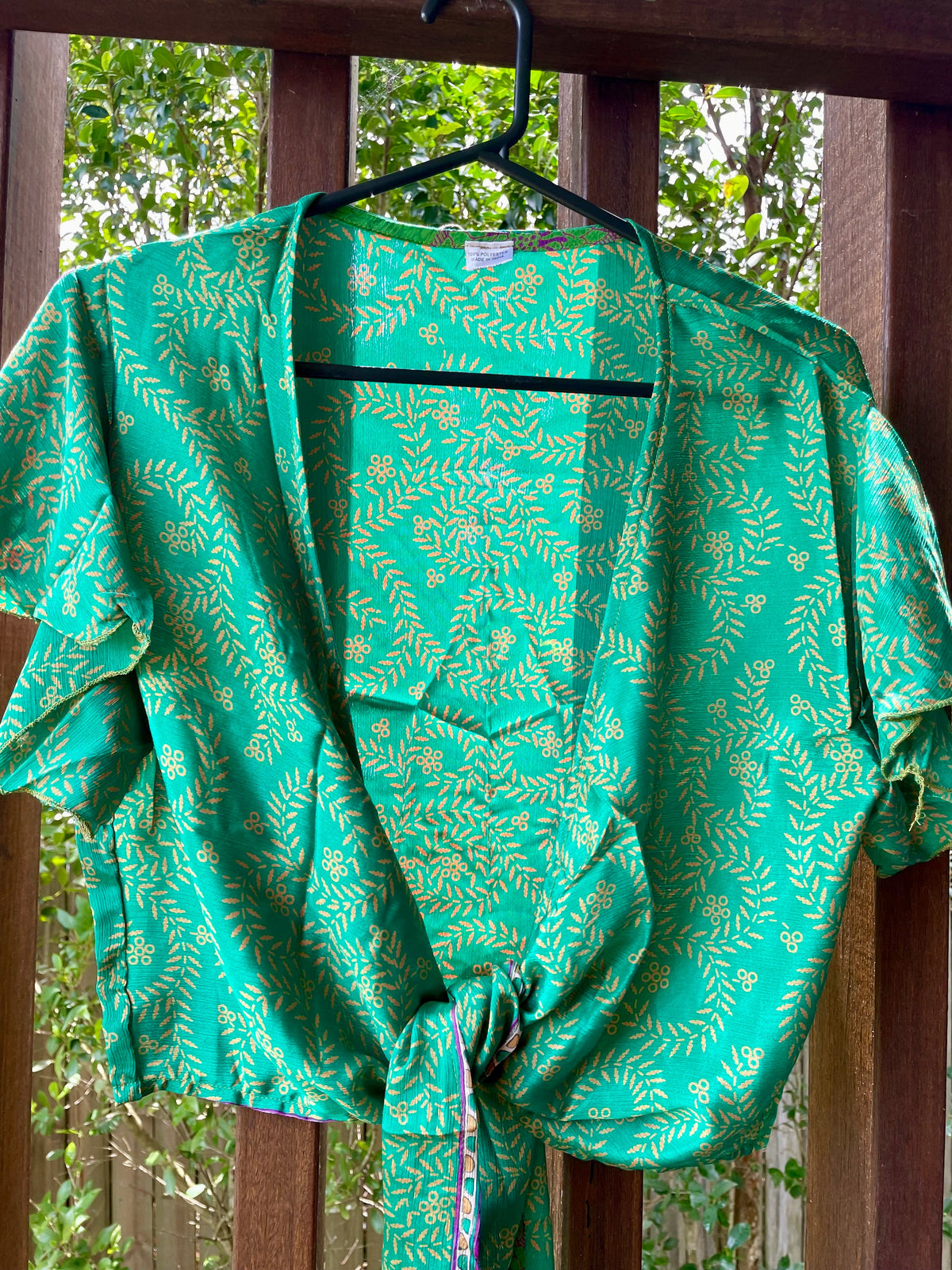 Sari short sleeve ruffle shirt