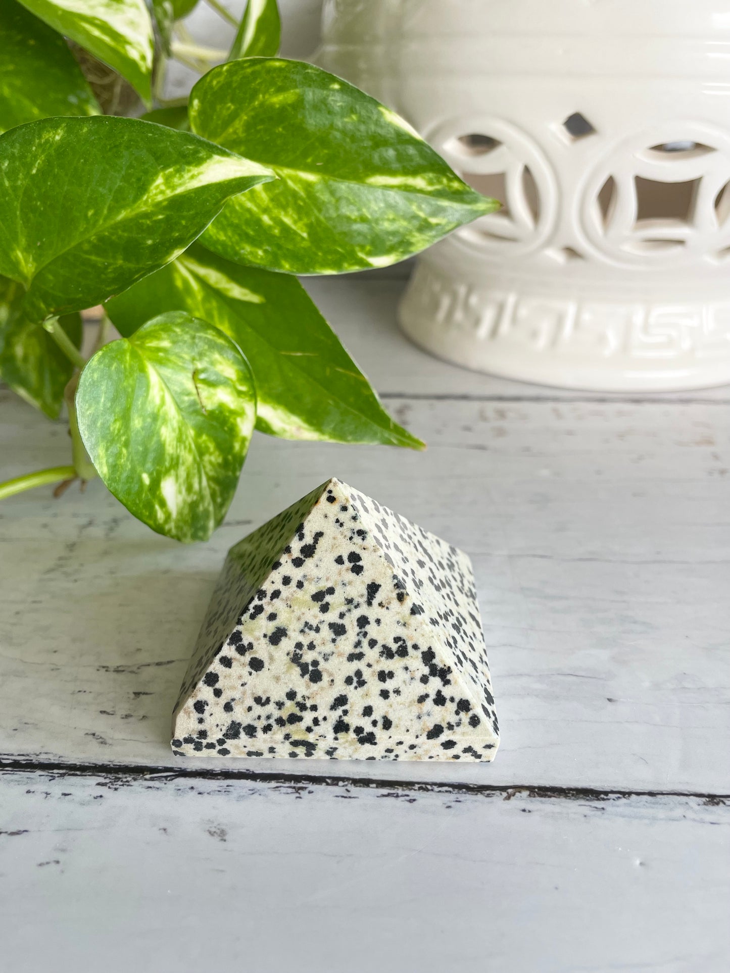 Dalmatian Jasper Pyramid