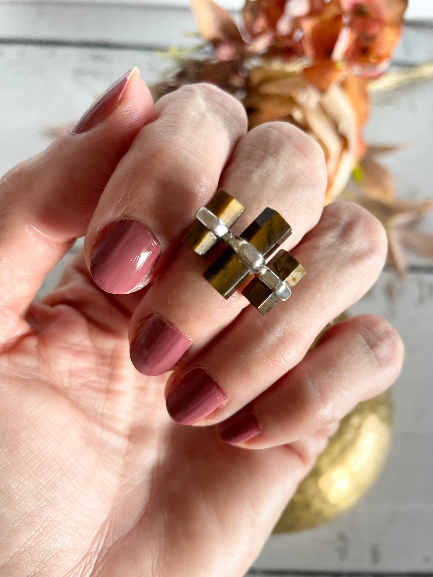 Tigers Eye Ring ~ size 7